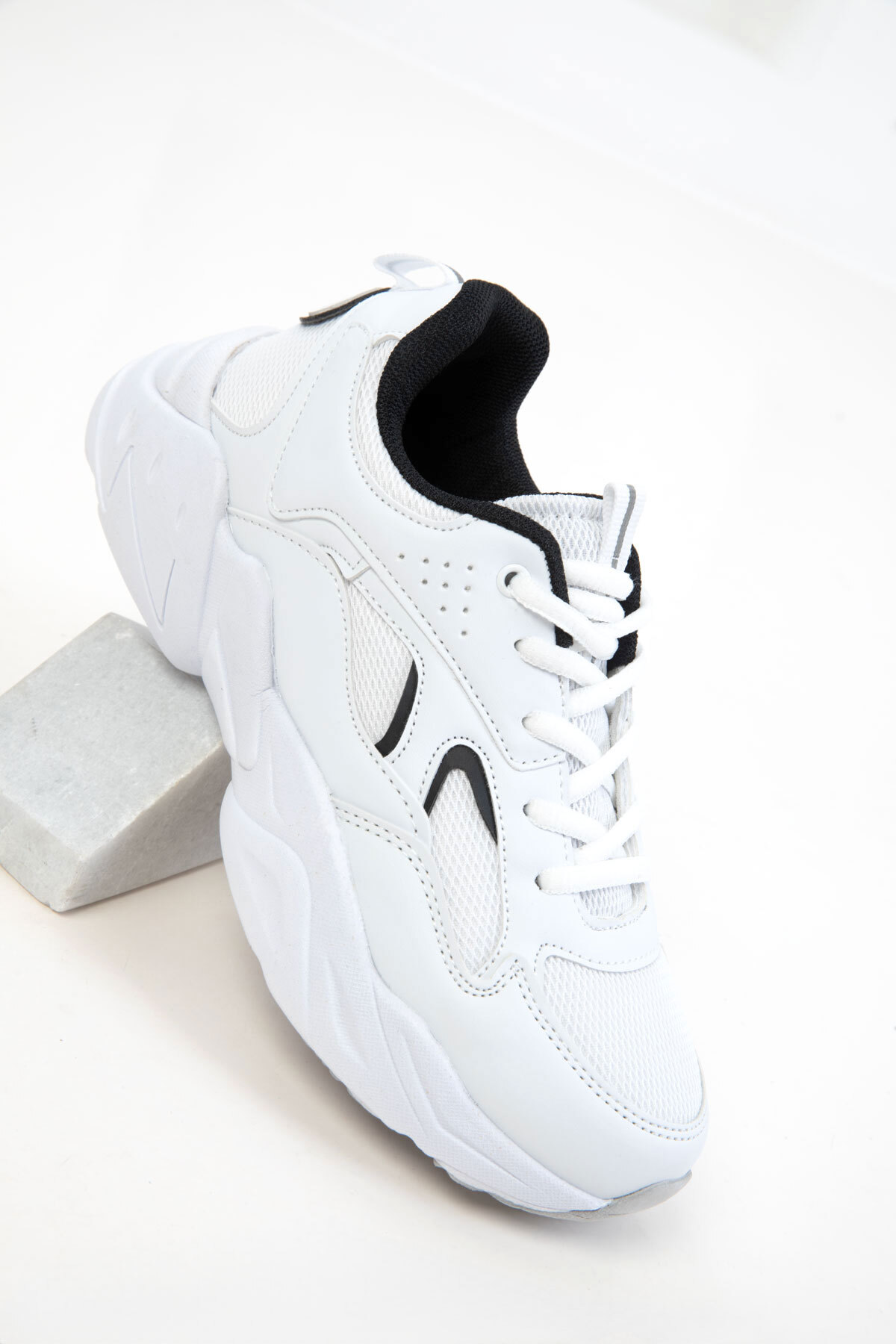 SOHO  Beyaz-Siyah Kadın Sneaker 20822 - Görsel 4