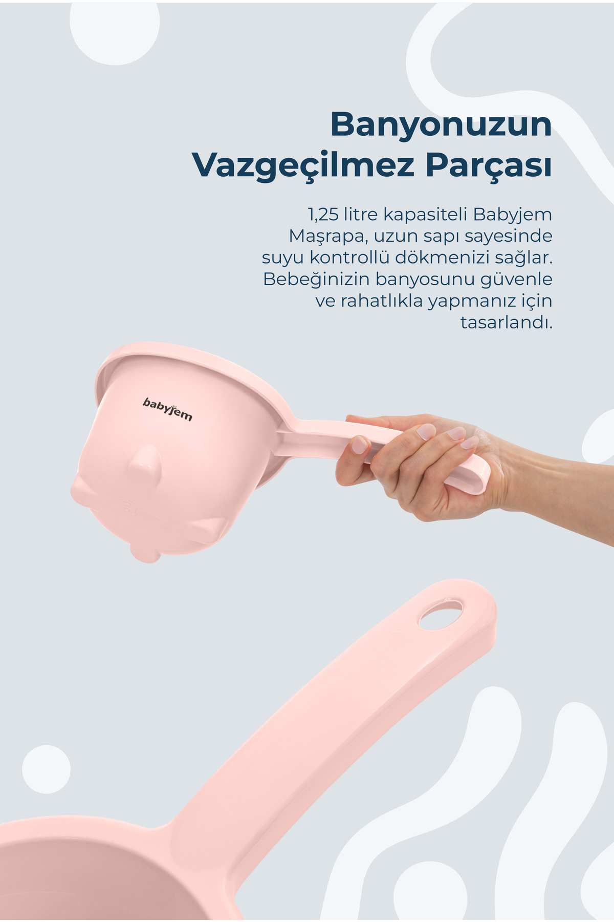 Babyjem Ayaklı Banyo Seti 7 Parça Pembe fotoğrafı 7 (önizleme)