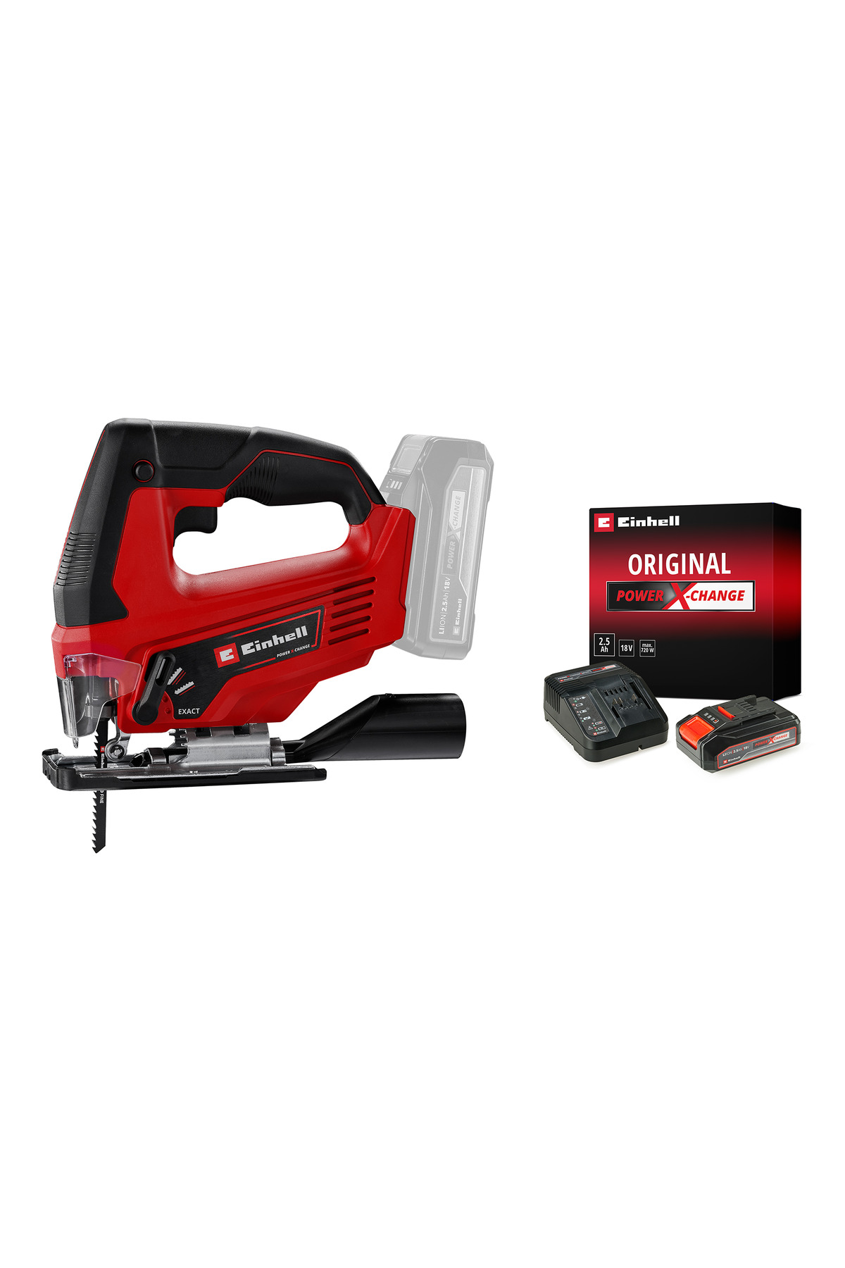 TC-JS 18 Li, Cordless Jigsaw (Includes 2.5Ah Battery and Charger)