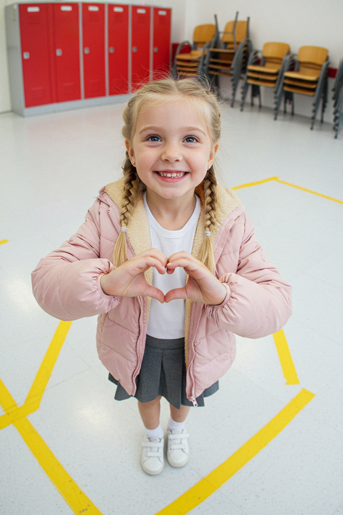 TRENDYOLKIDS Pink Plain/Basic Thick Hooded Regular Girl's Coat Tkdaw26Mo00009