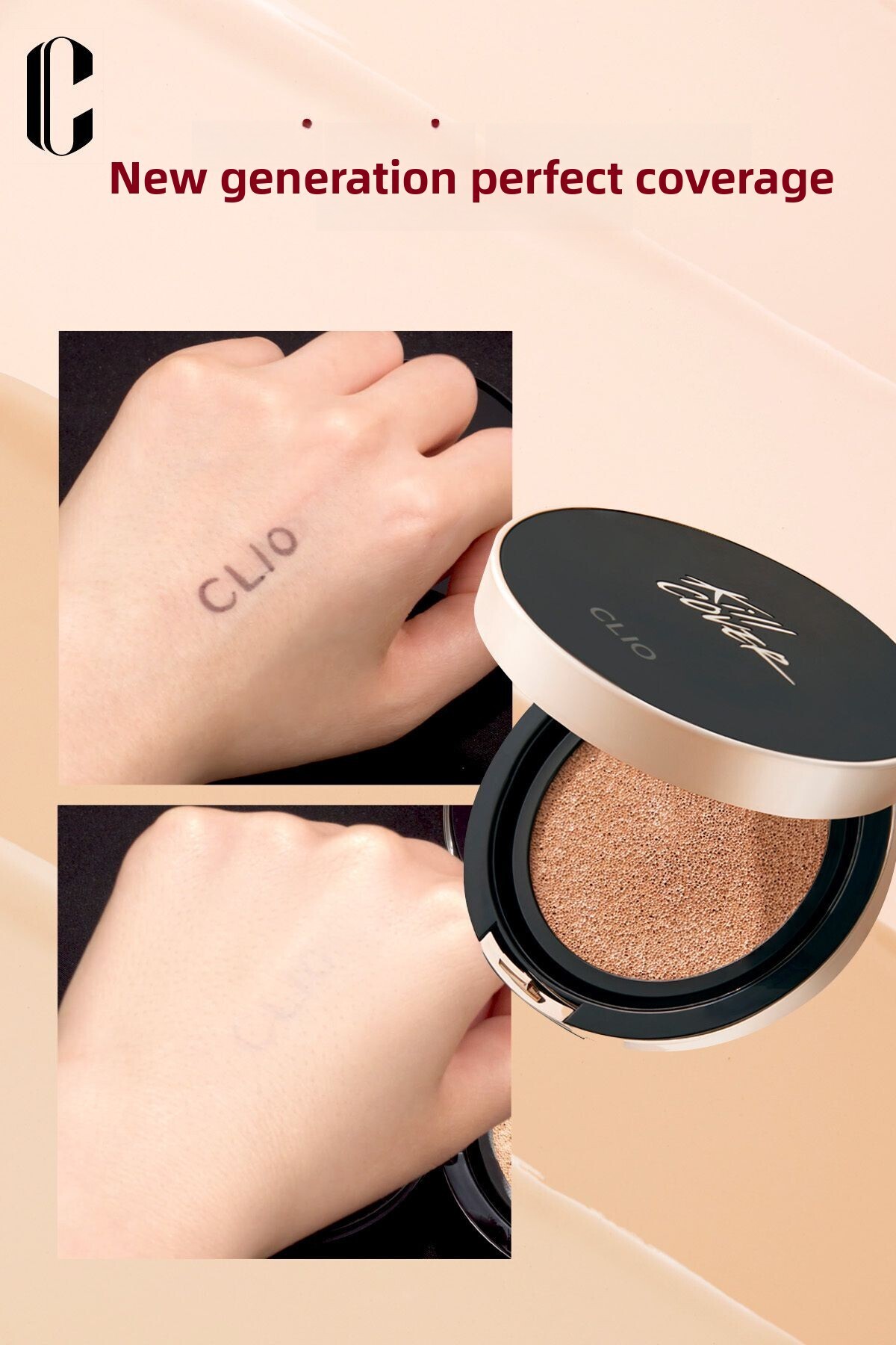 CLIO-Cushion Clio Kill Cover Fixer Cushion+Refill Spf50+/Pa+++ with Matte Finish Coverage (04/Ginger) 3