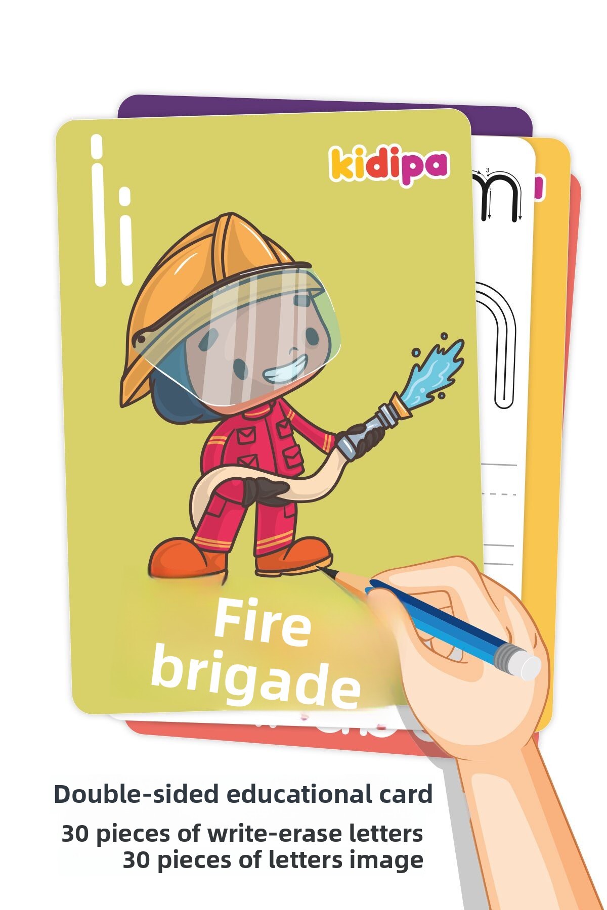 حروف سرگرم‌کننده – کارت‌های یادگیری و نوشتن Sil (۳۰ تکه) + ست برچسب حروف