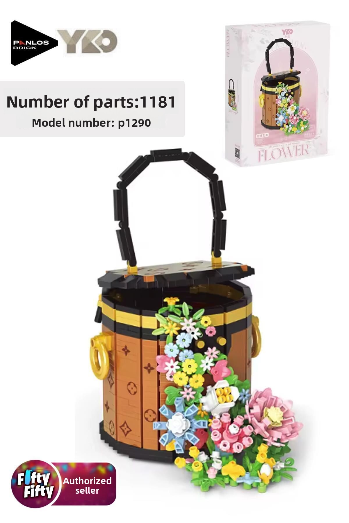 مجموعه پانلوس Yko: ست ساختنی دسته‌گل سبدی تزئینی و کلکسیونی مدل ۱۱۸۱ – Ffp1