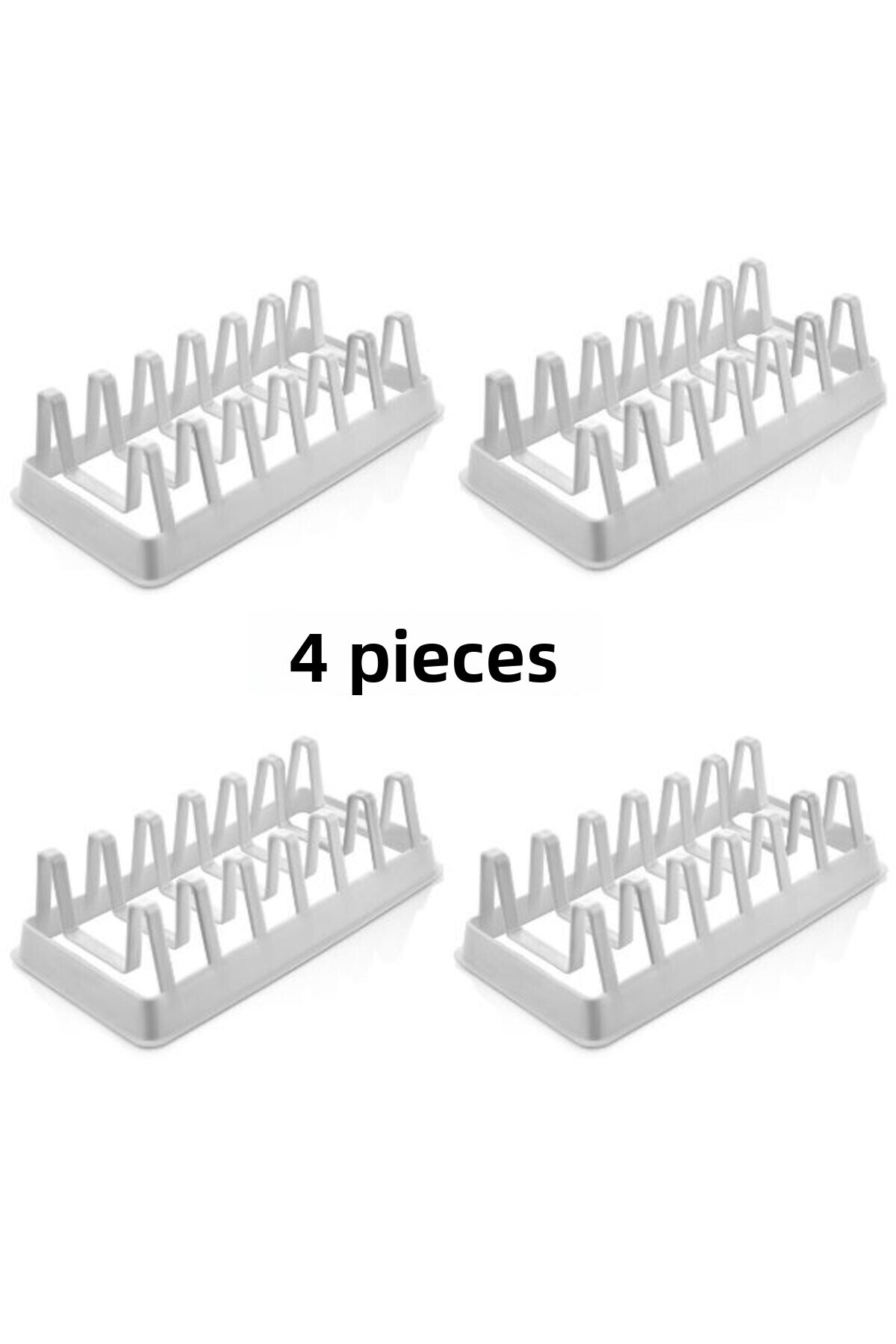 Viyalente 4-dielny organizér na pokrievky na hrnce - 6-priehradkový stojan na...