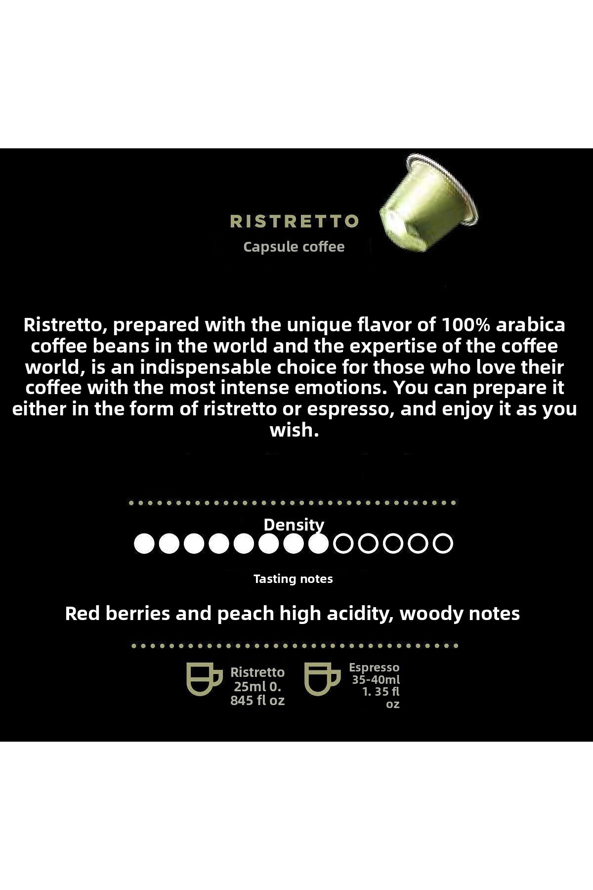 Kahve Dünyası-Ristretto Capsule Coffee 10 Pack Compatible with Nespresso 3