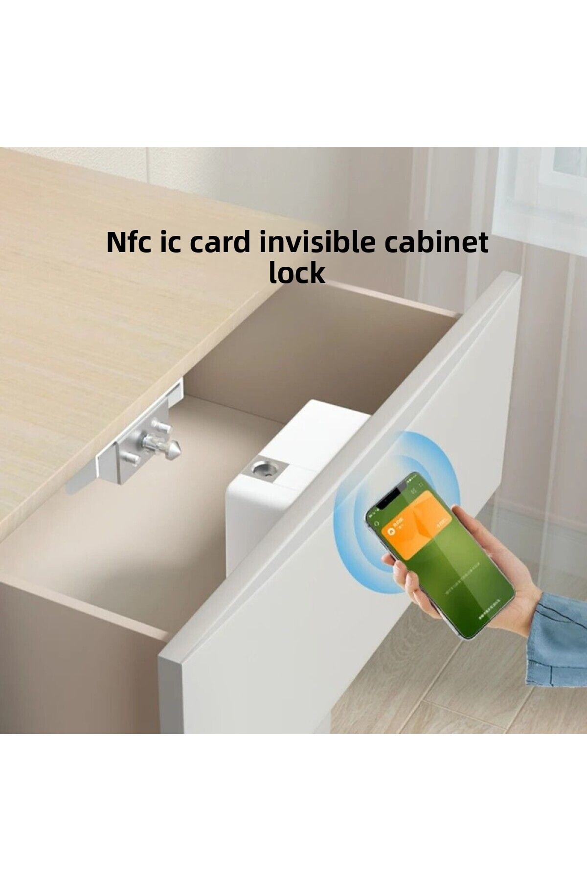 UmoTech-Electronic Smart Keyless Drawer -Cabinet Lock Hidden Drawer Lock and Magnetic Security Solution 4