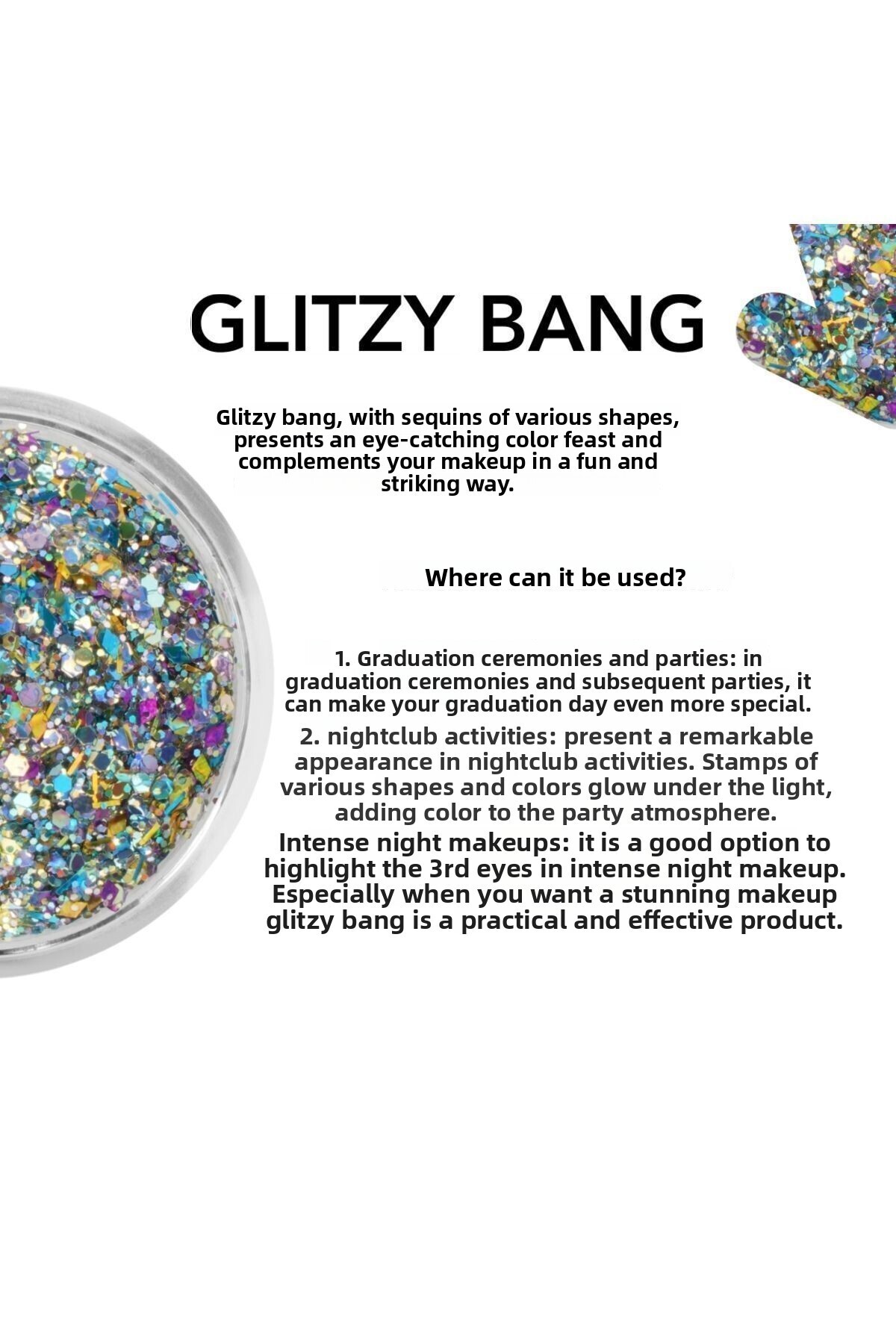 The Glitter Lab-بريق لامع على شكل جل - Glitzy Bang 4