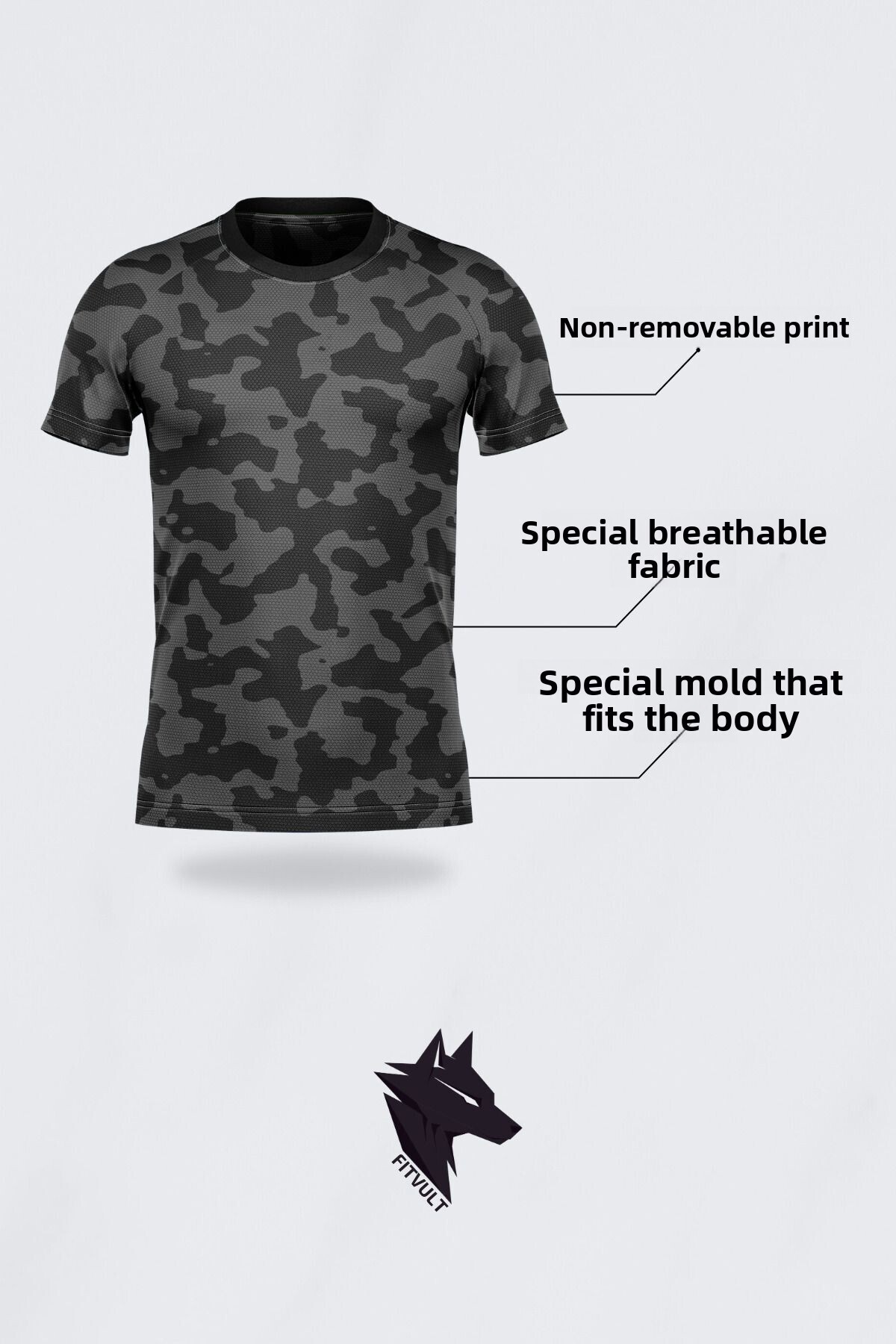 تي شيرت رياضي للتدريب على فنون القتال المختلطة بال...