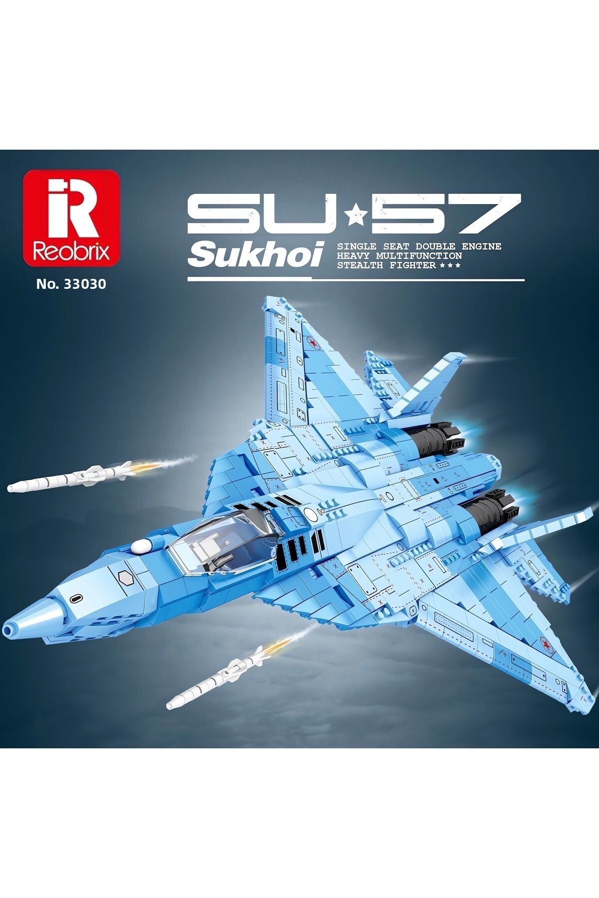 مجموعه ساختوساز فنی هواپیمای جنگنده Su-57 (۱۴۵۶ قطعه)