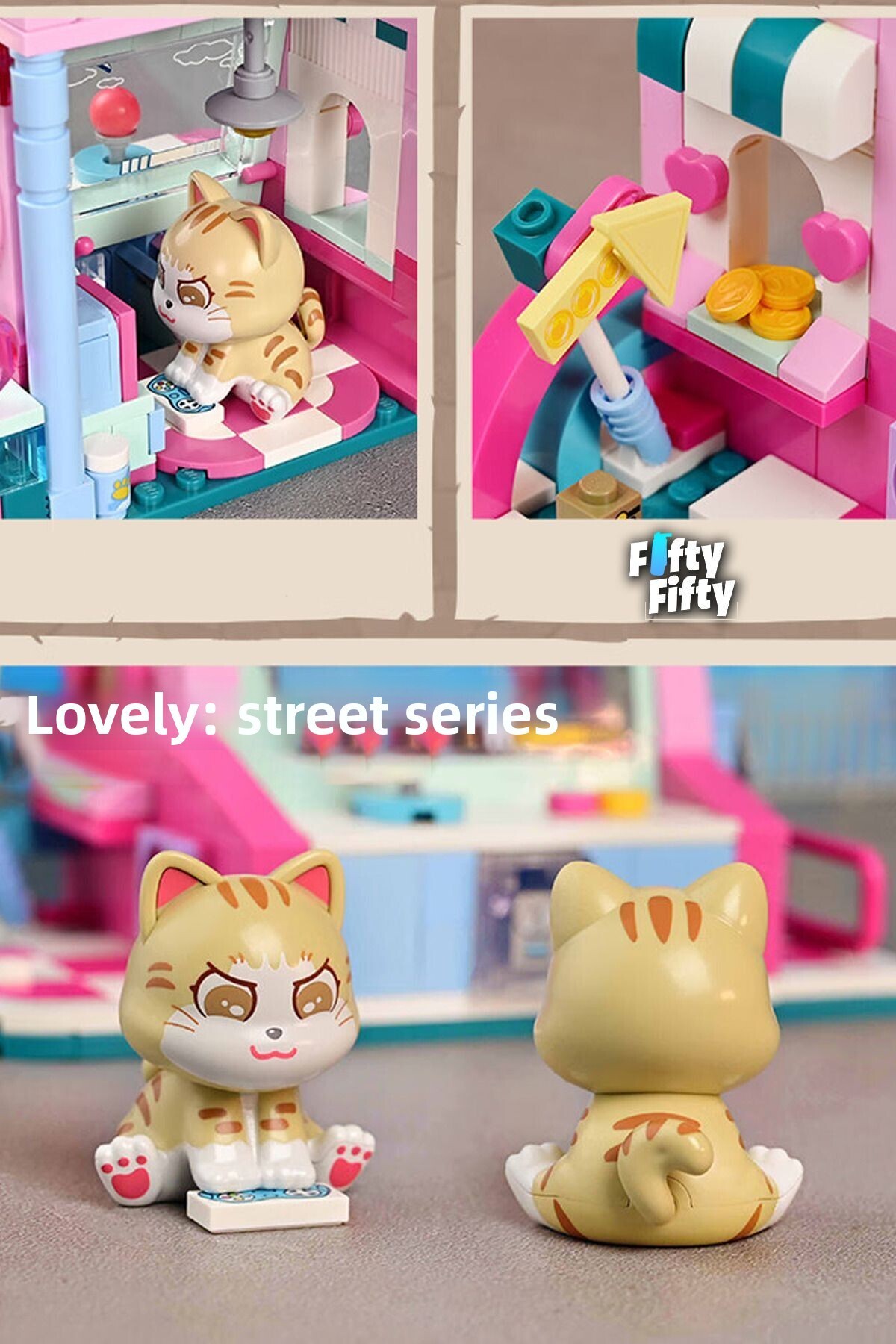 کیپلی سری خیابانهای بامزه فروشگاه بازی – کیت ساختمانی اسباببازی ۳۸۴ تکه F28019