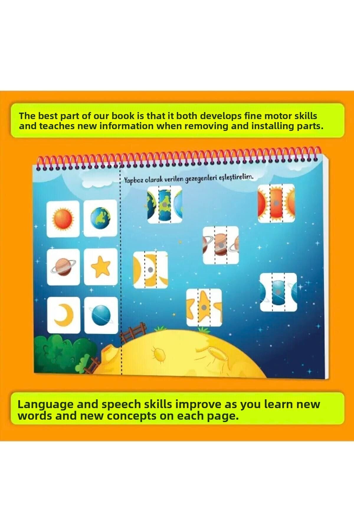 Silya-My Velcro Activity Book for 2-4 Years to Improve Speech and Attention 3