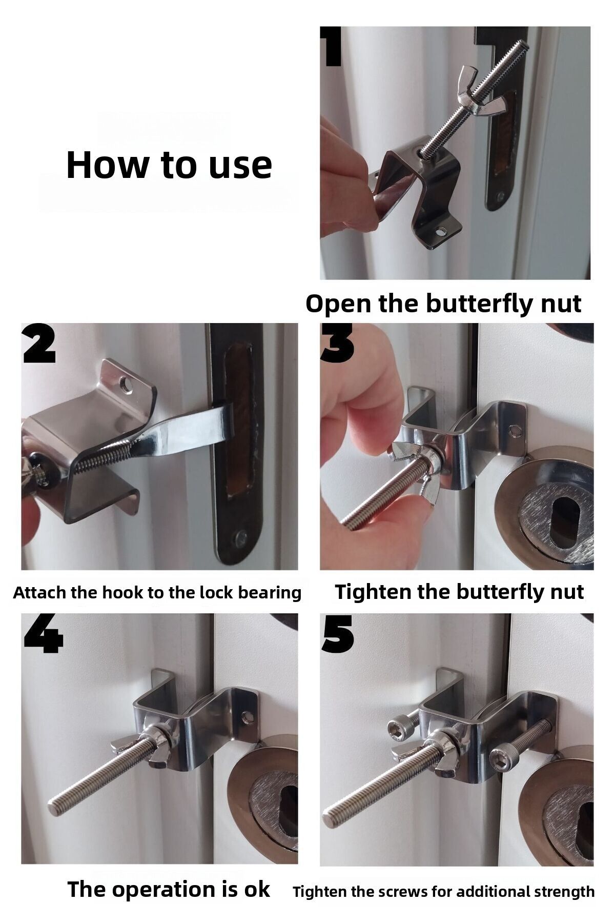 Onurhan-Travel Dorm Hotel Portable Powerful Door Lock 4
