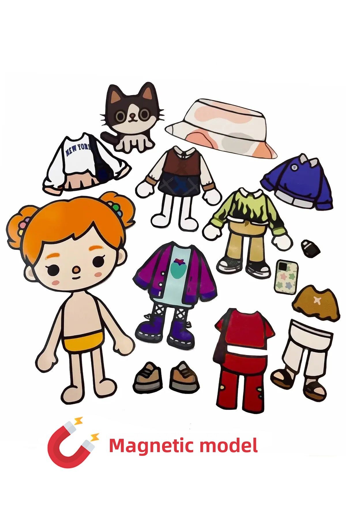 مجموعه لباس‌پوشانی مغناطیسی پرتقالی توکا بوکا