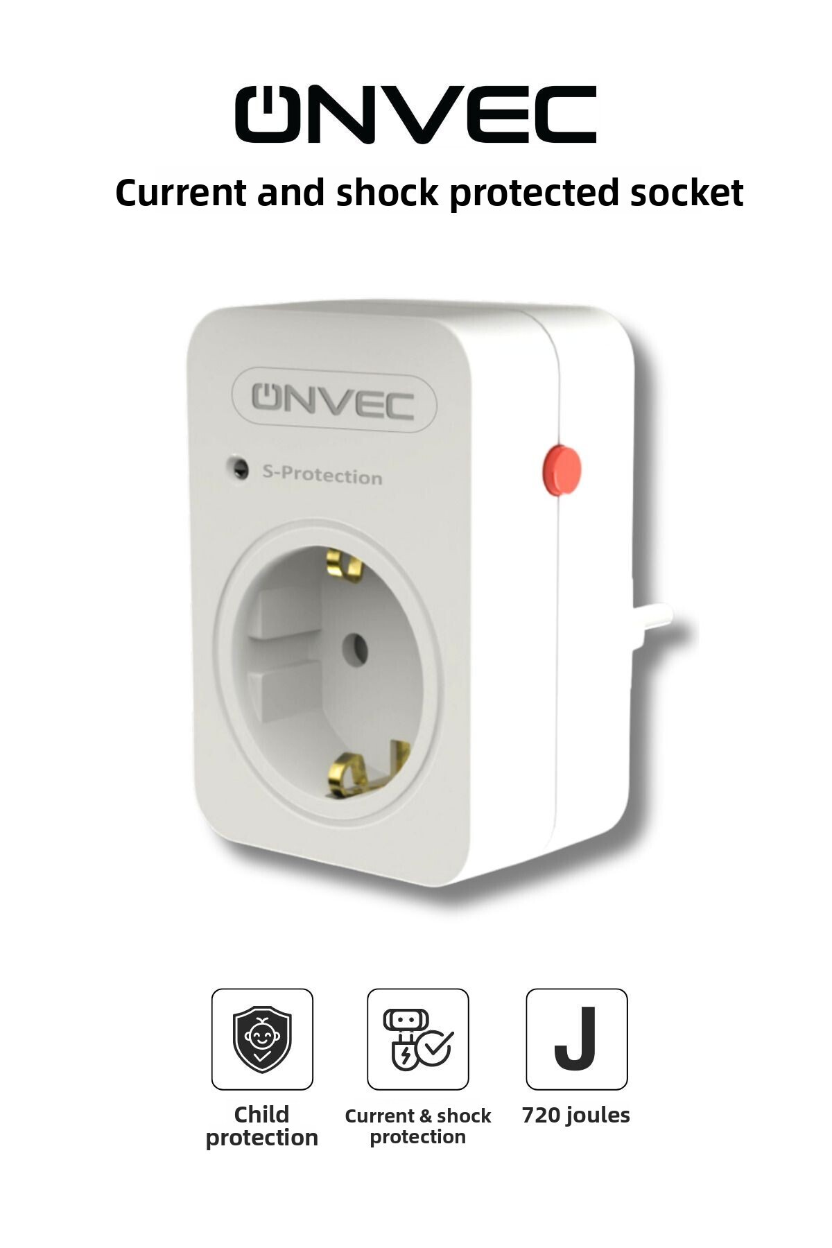 ONVEC-720 Joule Basic Current and Shock Protected Socket 1