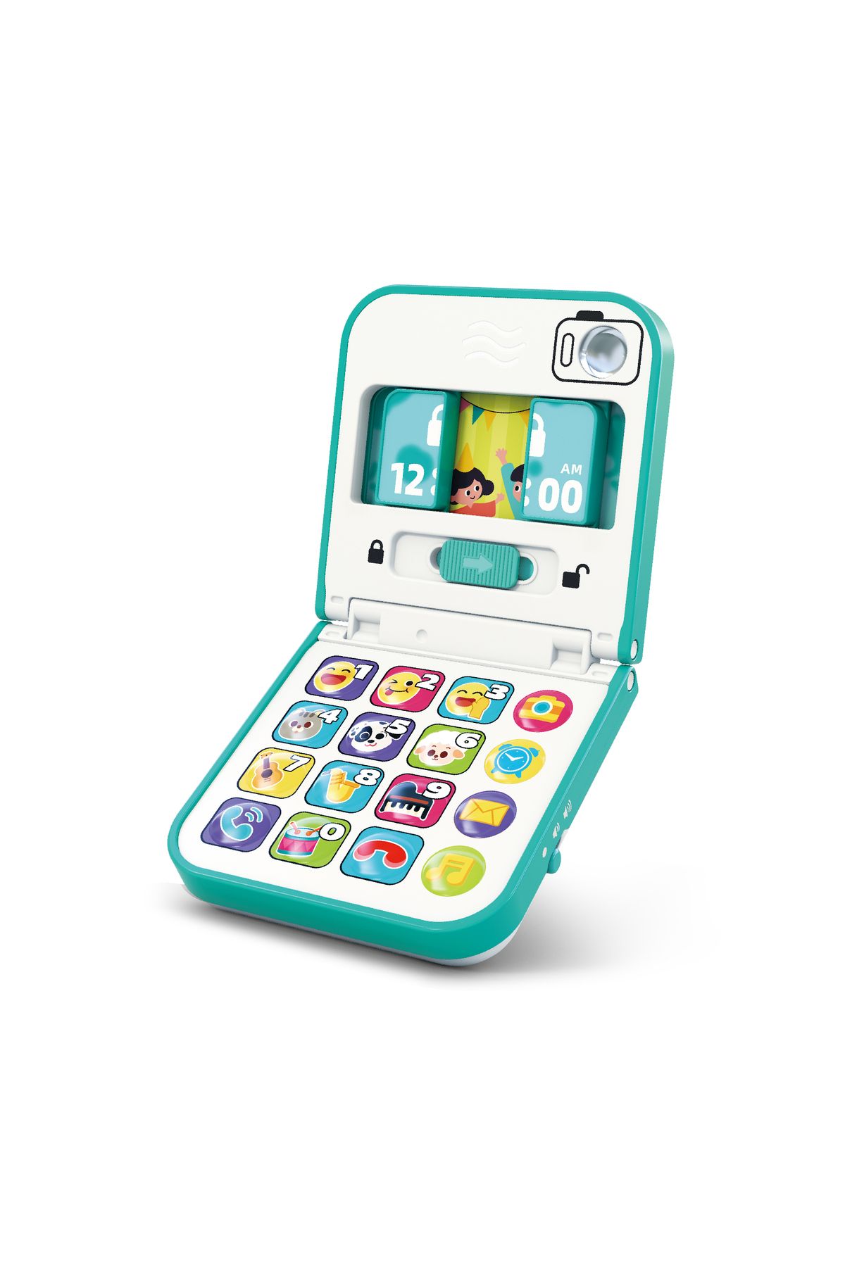 Hola-Foldable & Slide Baby Phone - Interactive Smartphone Toy with 40+ Songs, Sounds, and Activities 1