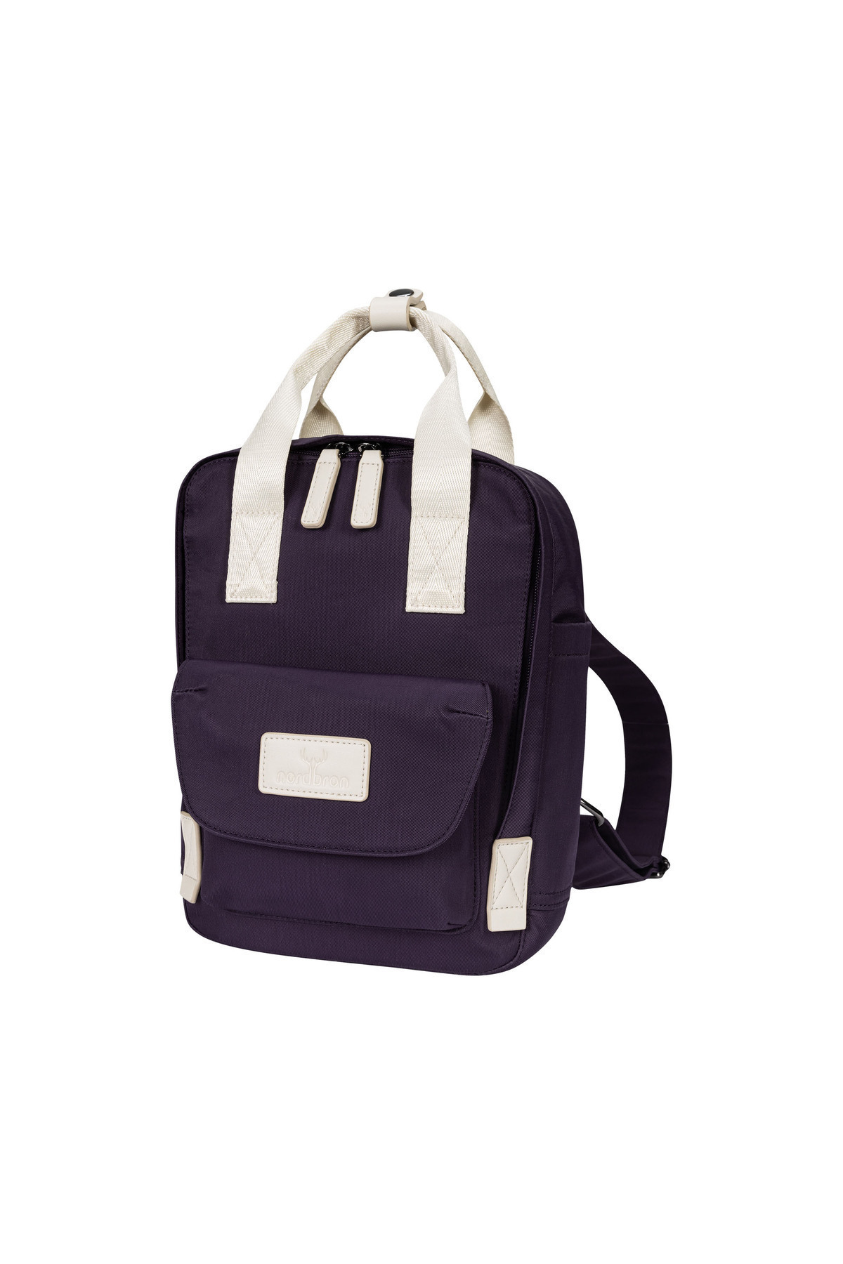 Nordbron-Lucerne Unisex - Μωβ ανθεκτικό σακίδιο πλάτης με θήκη για tablet, αδιάβροχο σχολικό και σακίδιο πλάτης φορητού υπολογιστή 5