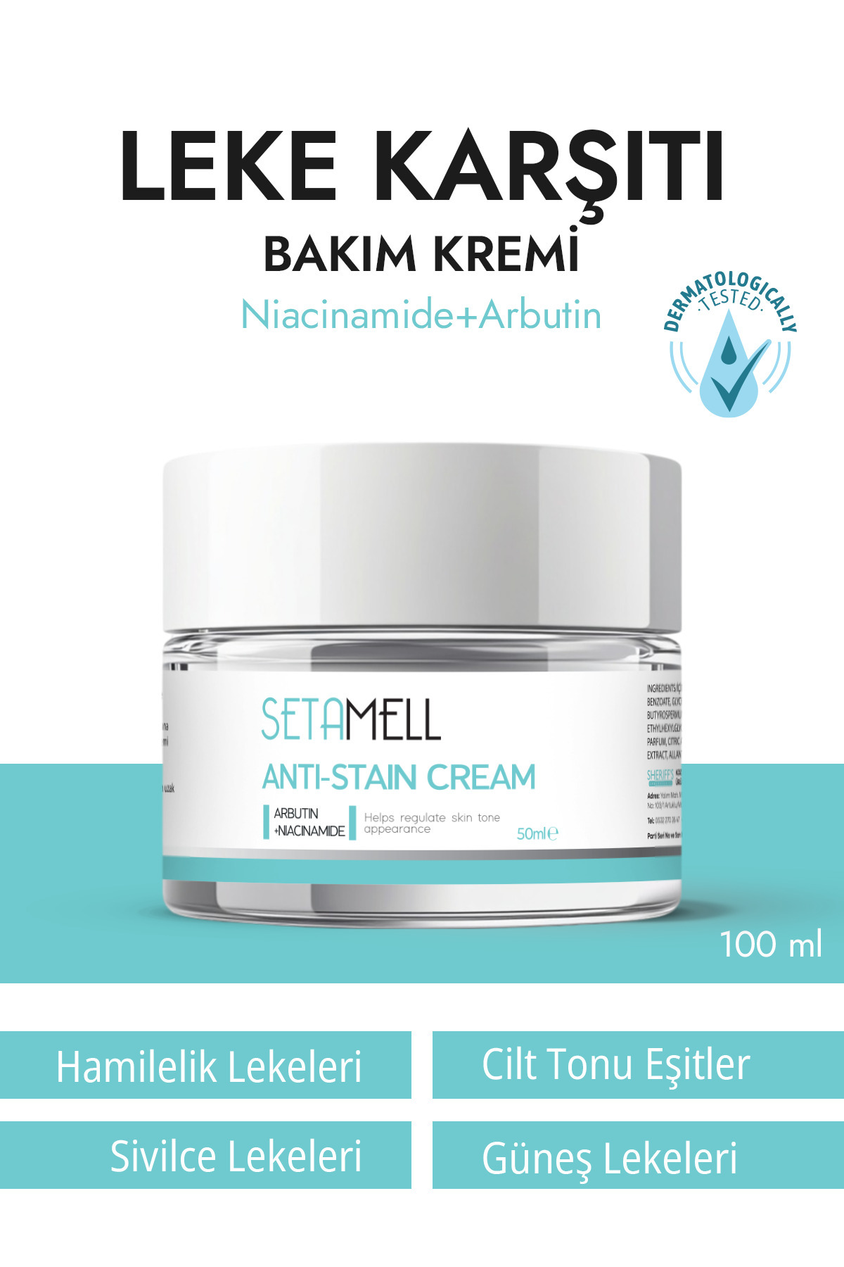 Setamell Leke Karşıtı Bakım Krem ANTI-STAIN CARE CREAM - Fiyatı