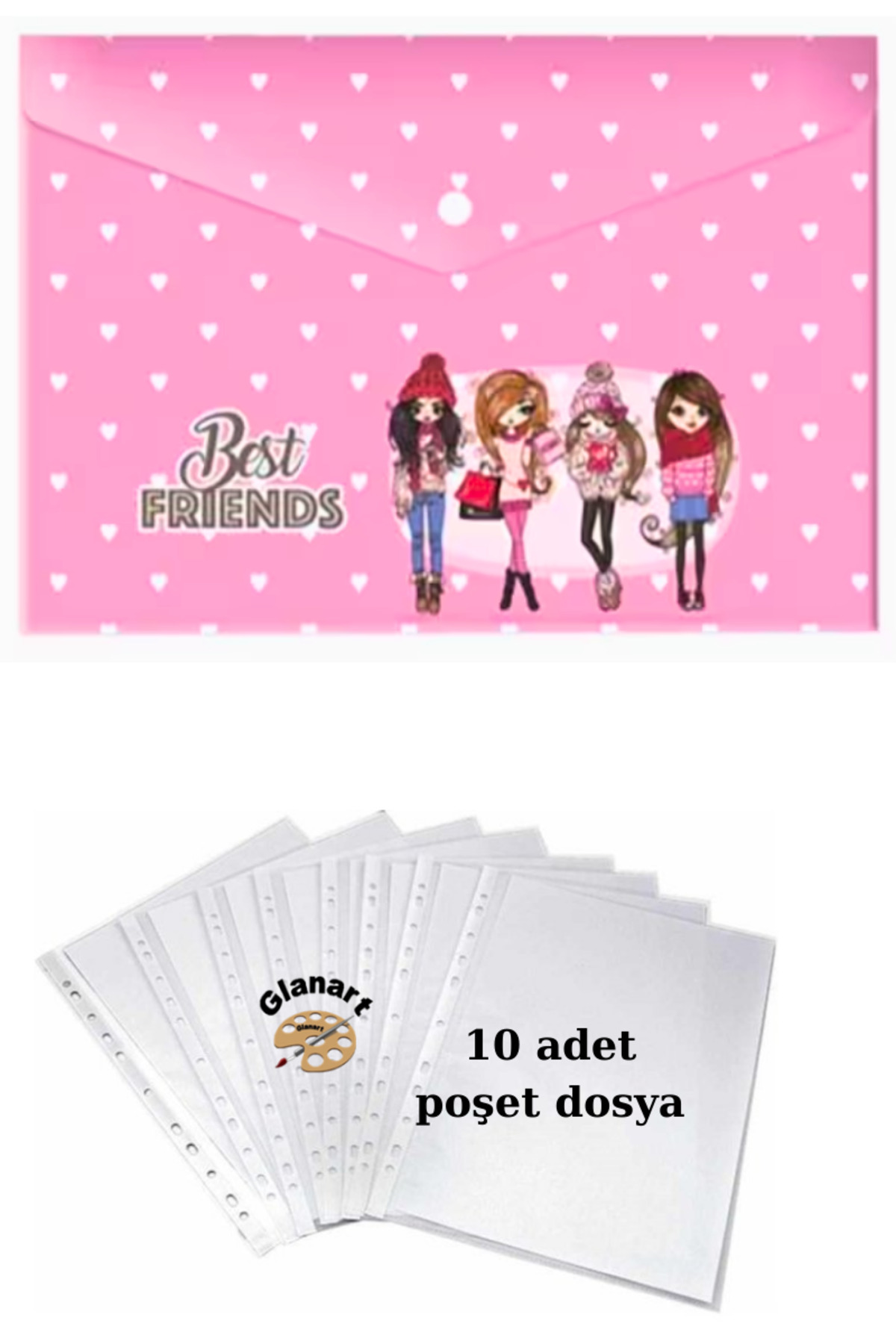 Glanart-A4 size snap homework file +10 bag file 1