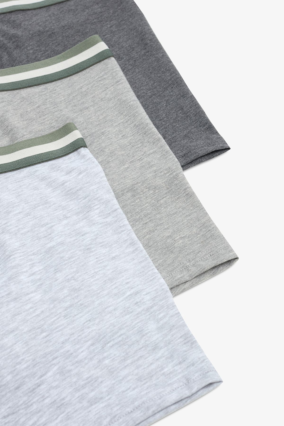 Penti-Men's Cotton Basic Gray Multicolor 3-Piece Boxer Briefs 5