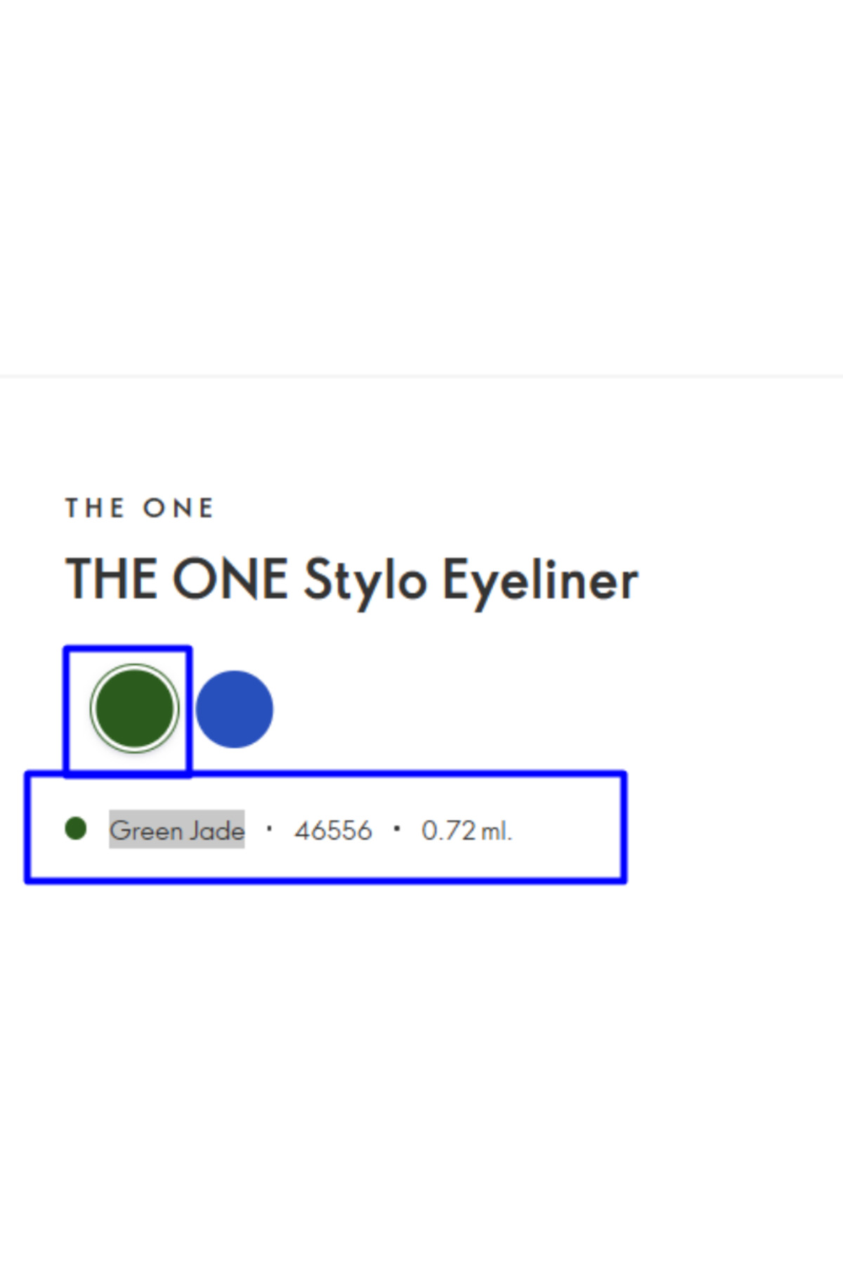 THE ONE Stylo Eyeliner Green Jade 46556