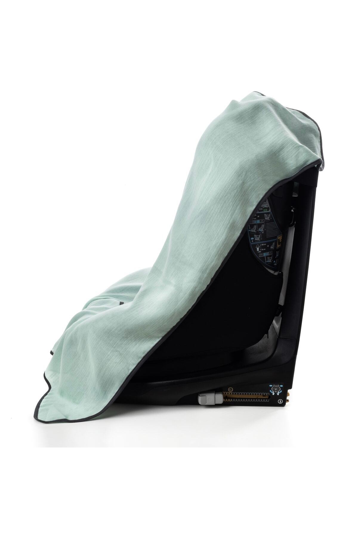 Zuppers Müslin Oto Koltuğu Ve Anakucağı Kılıfı - Mint fotoğrafı 3 (önizleme)