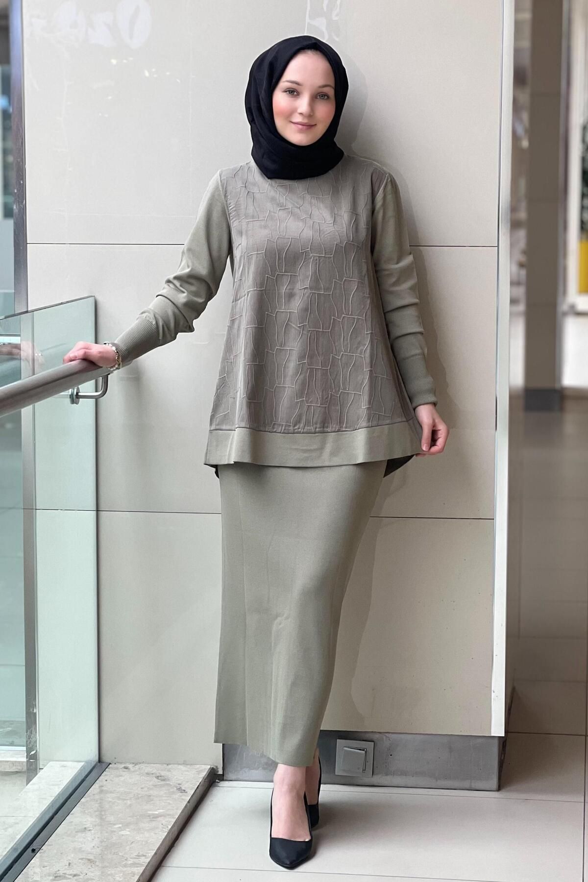 Nuss-Vegan Fabric Tunik with Patterned Front and Mercerized Back 4