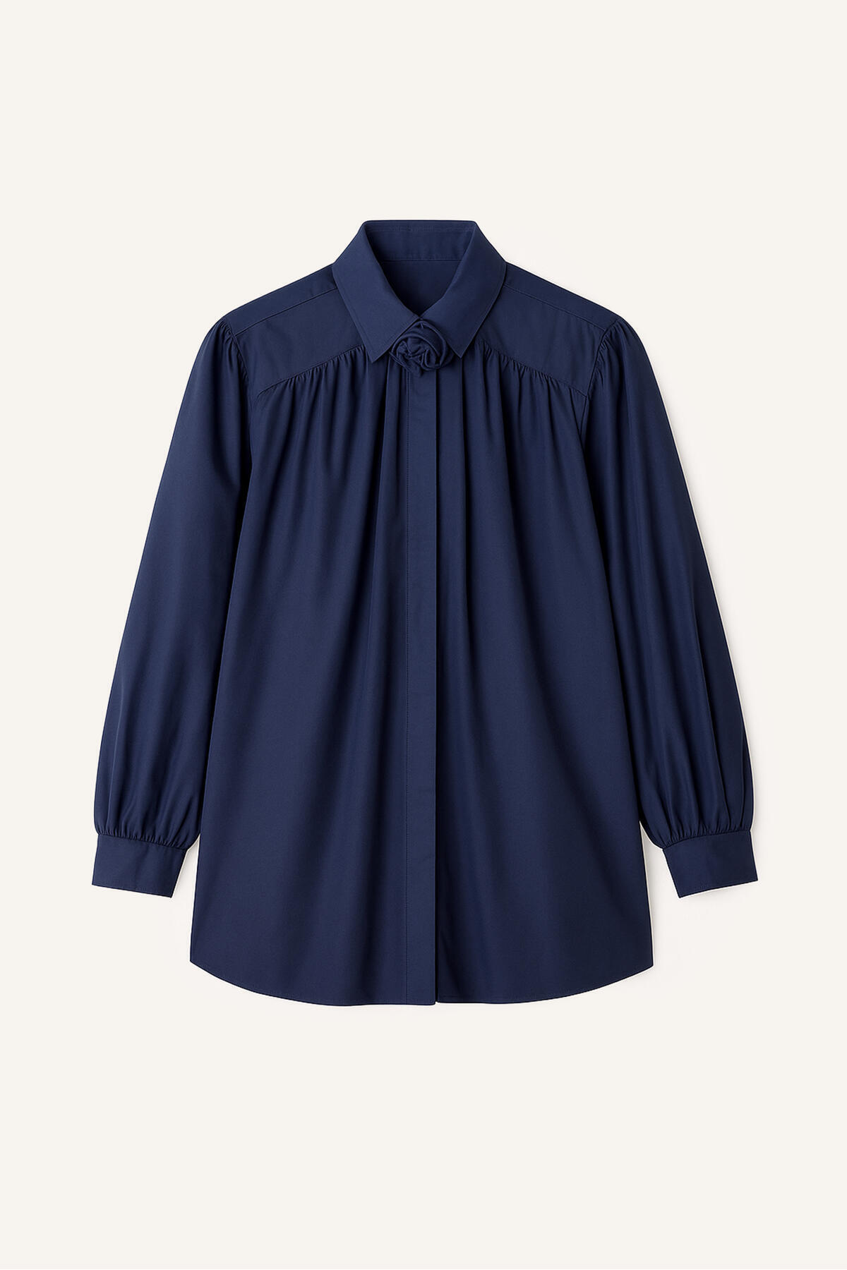 Touché Privé-100% Cotton Rose Detail Shirt 6