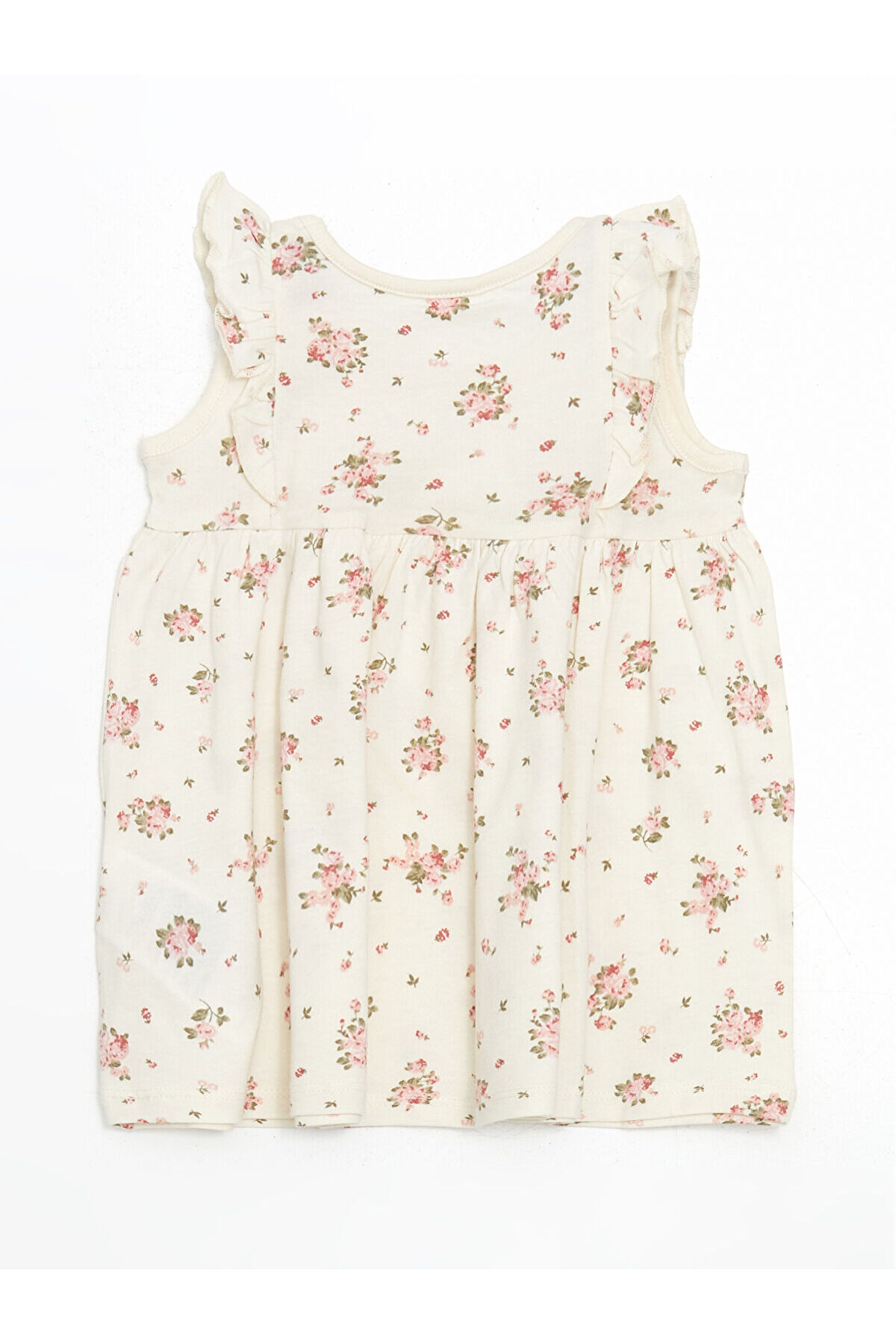 LC Waikiki Freezen Store'dan I Çiçekli Penye Pileli Kız Bebek Elbise 2'li fotoğrafı 4 (önizleme)