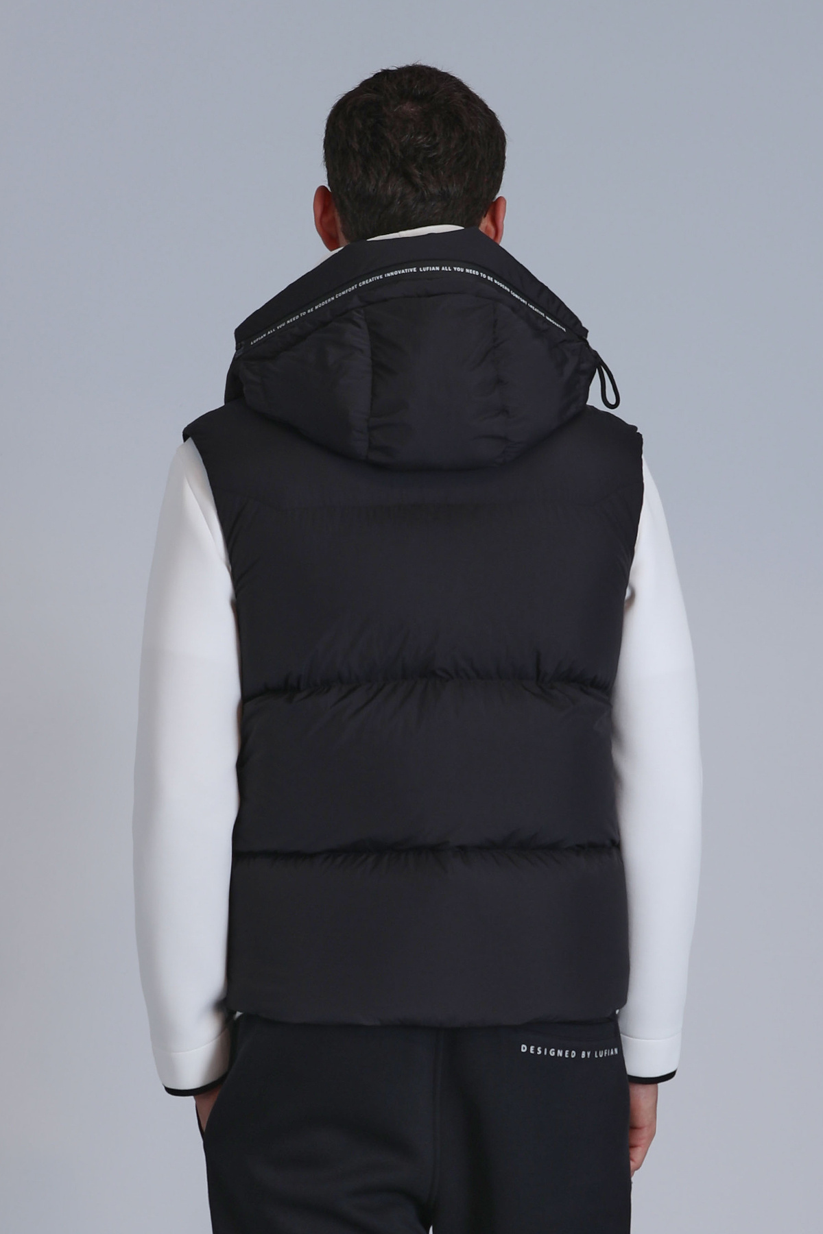 Lufian-Emir Goose Feather Men's Vest Black 6
