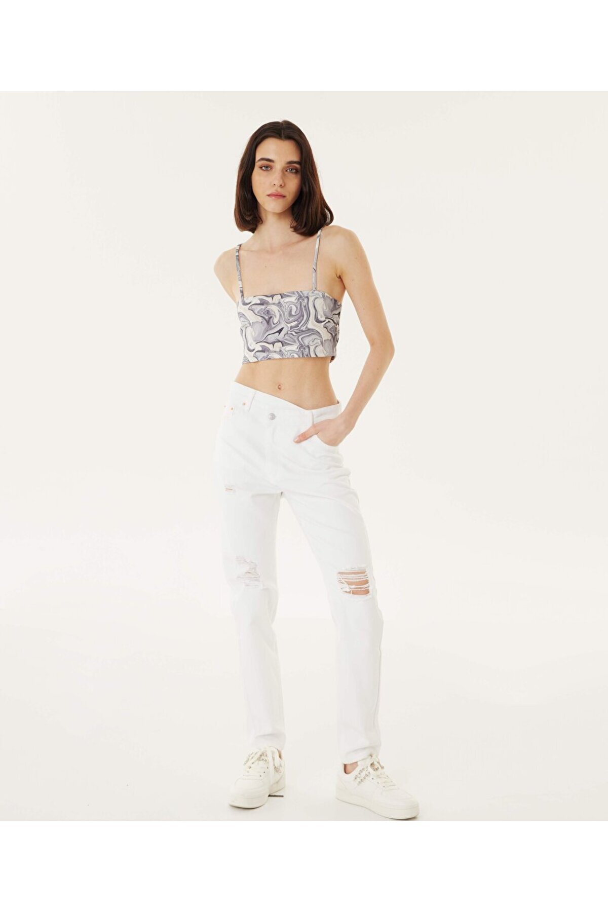 Twist-Gemustertes Bustier 2