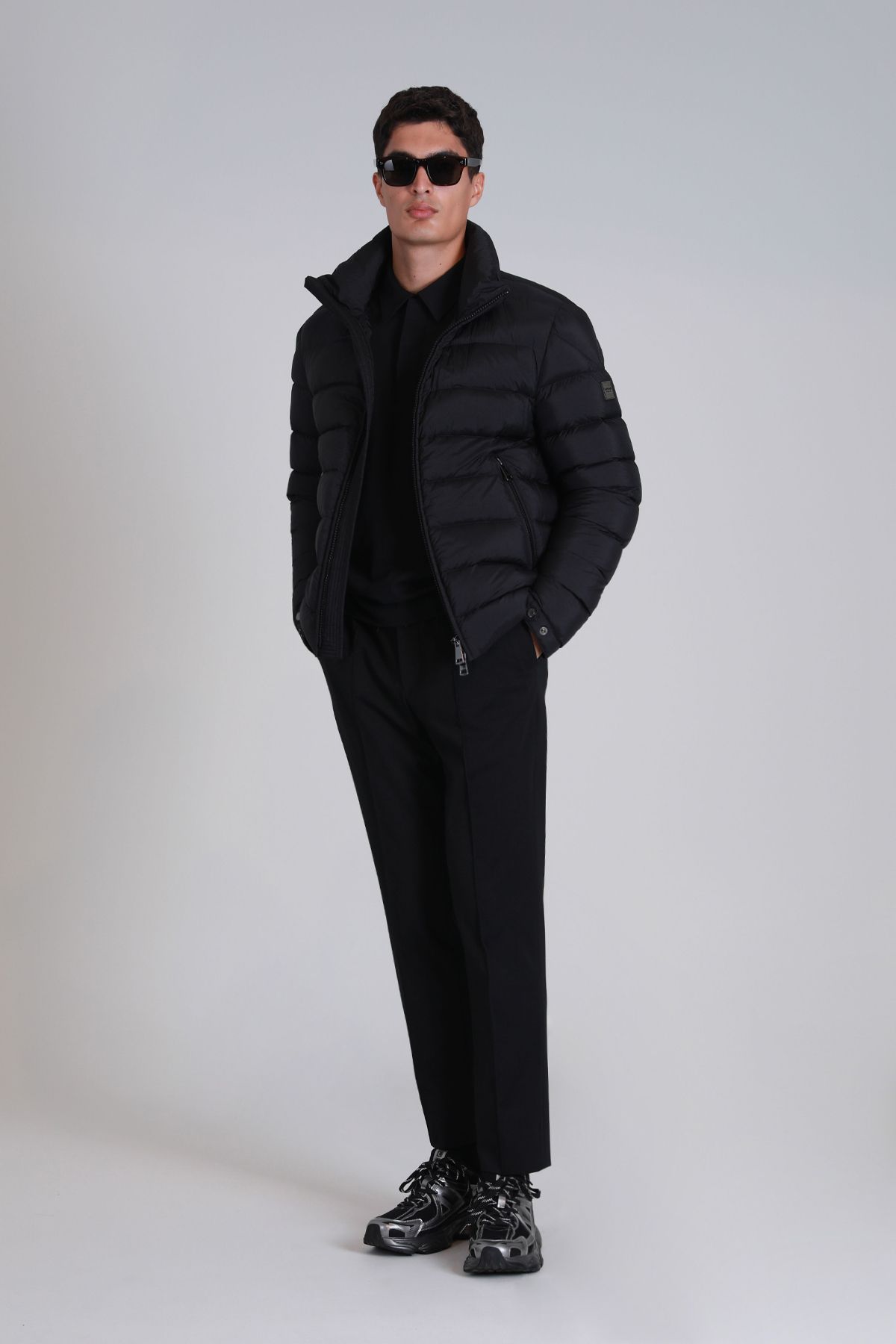 Lufian-Black Slim Fit Antoni Sports Men's Chino Pants 5