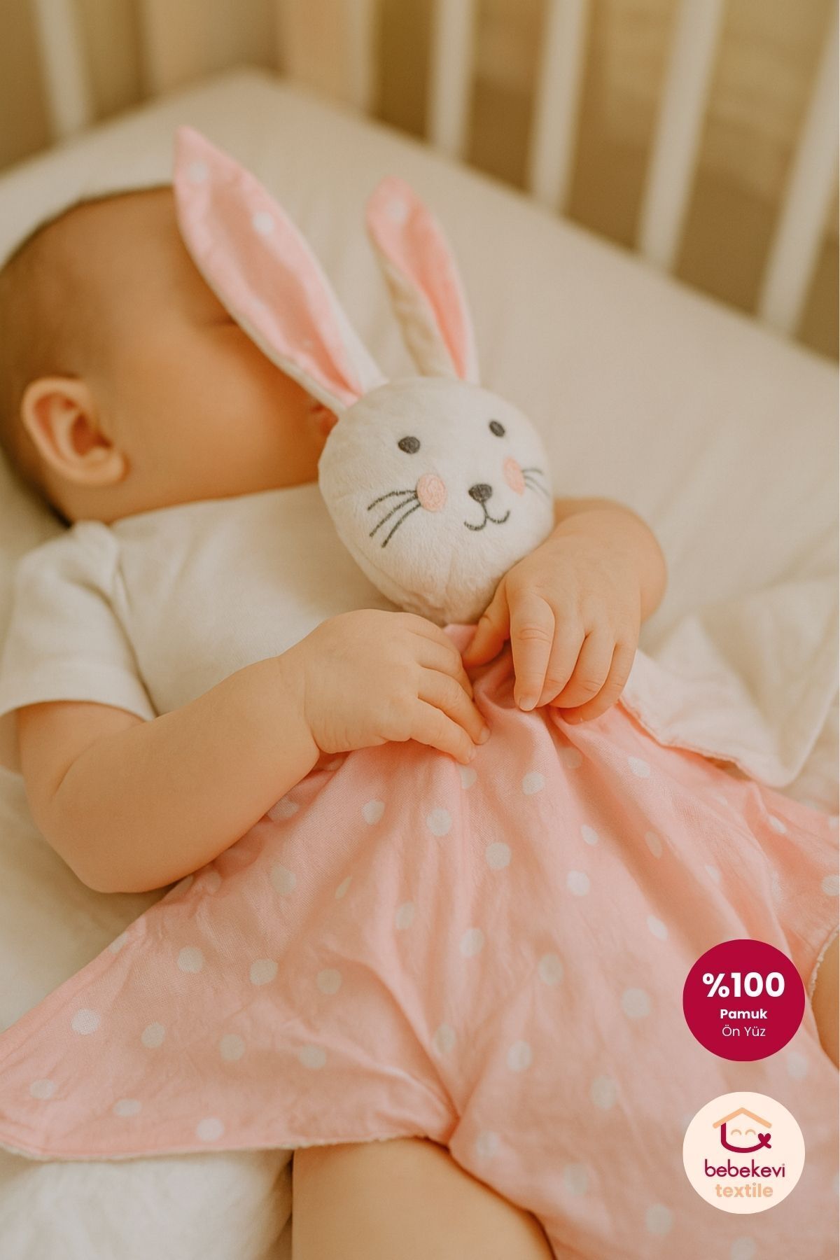 Bebekevi Bebek Poplin & Velboa Yumuşak Uyku Arkadaşı