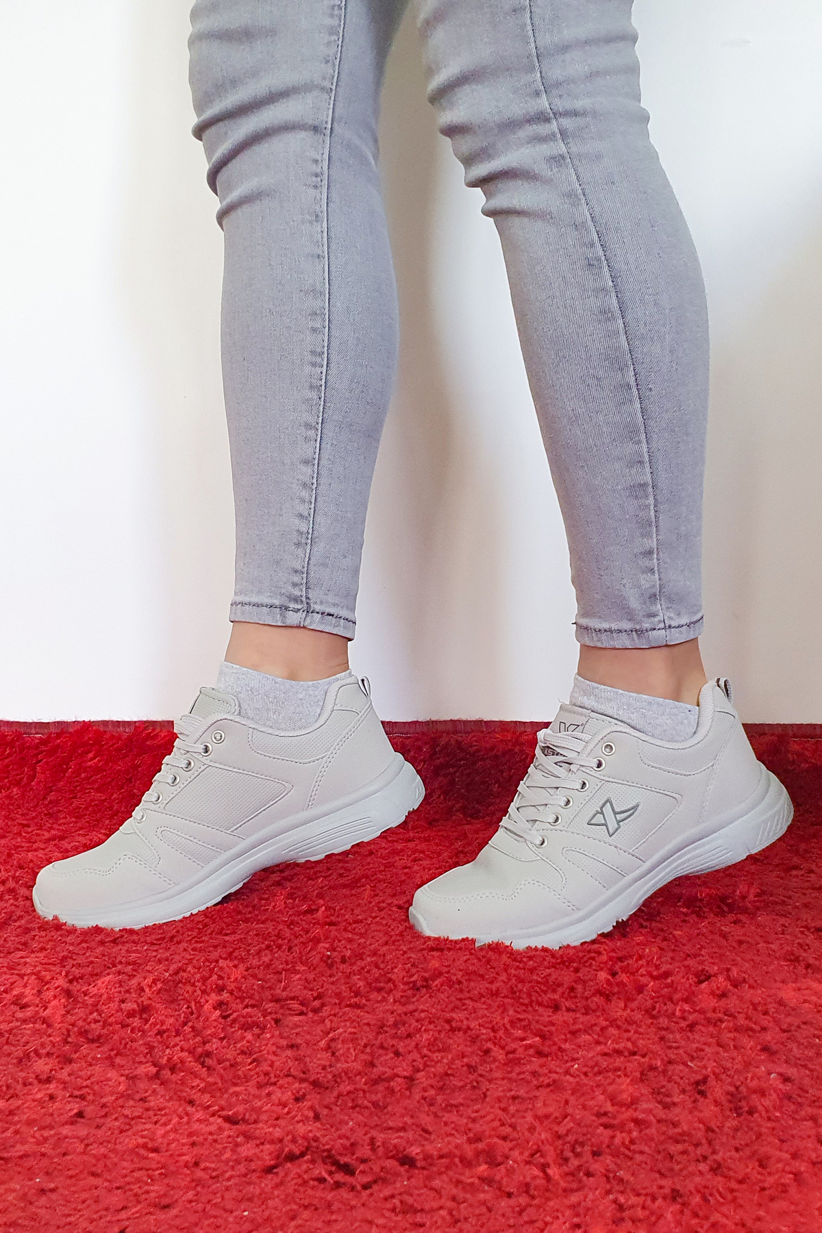 Unisex Yazlık Hafif Rahat Taban Günlük Sneaker Spor Ayakkabı — خاکستری 2665 — تصویر 3 از 3