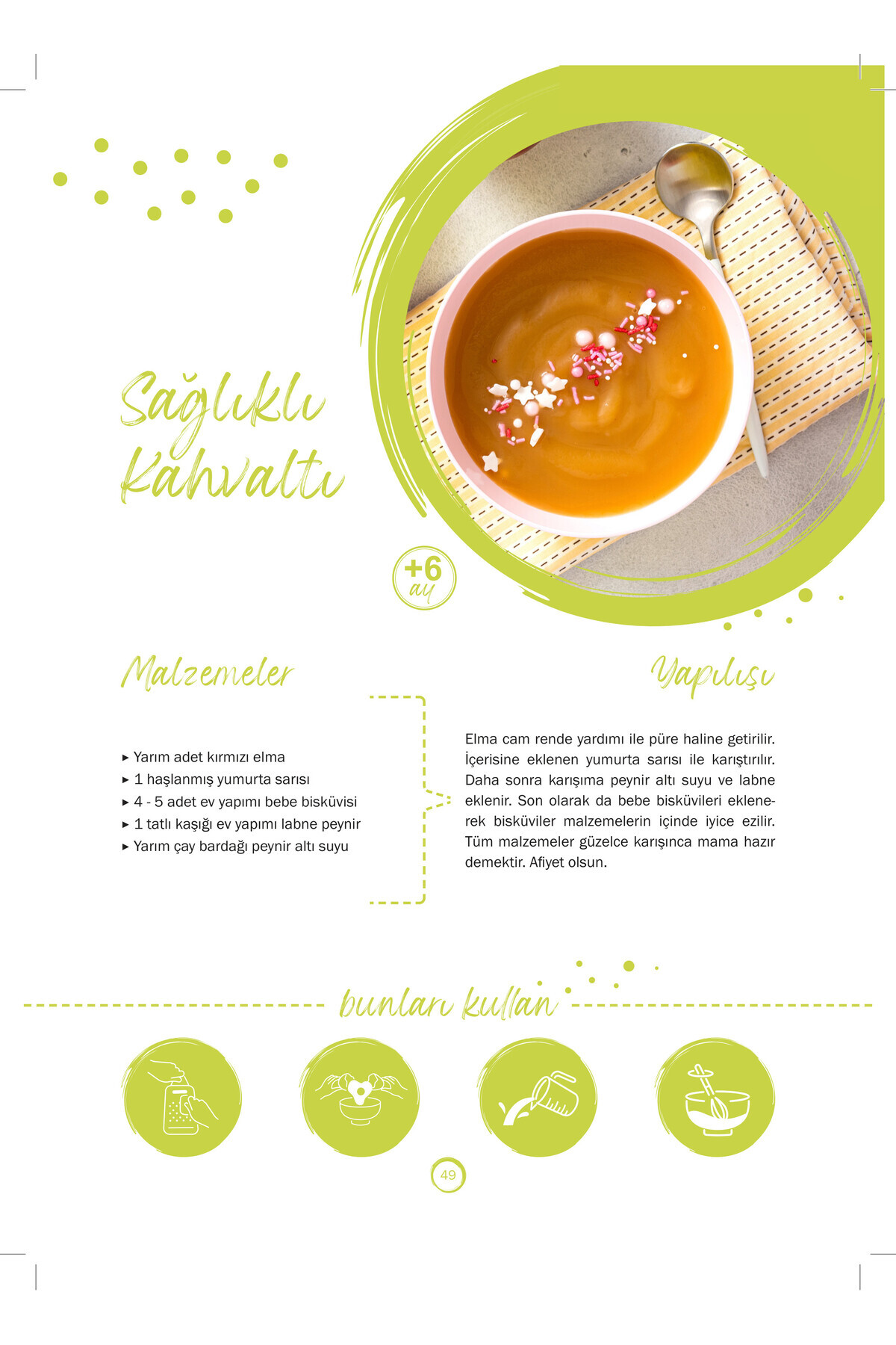 Çılgın Zeka 2’li Bebek Yemek Kitabı Seti Bebek Ek Gıda Tarif Kitabı Seti fotoğrafı 3 (önizleme)