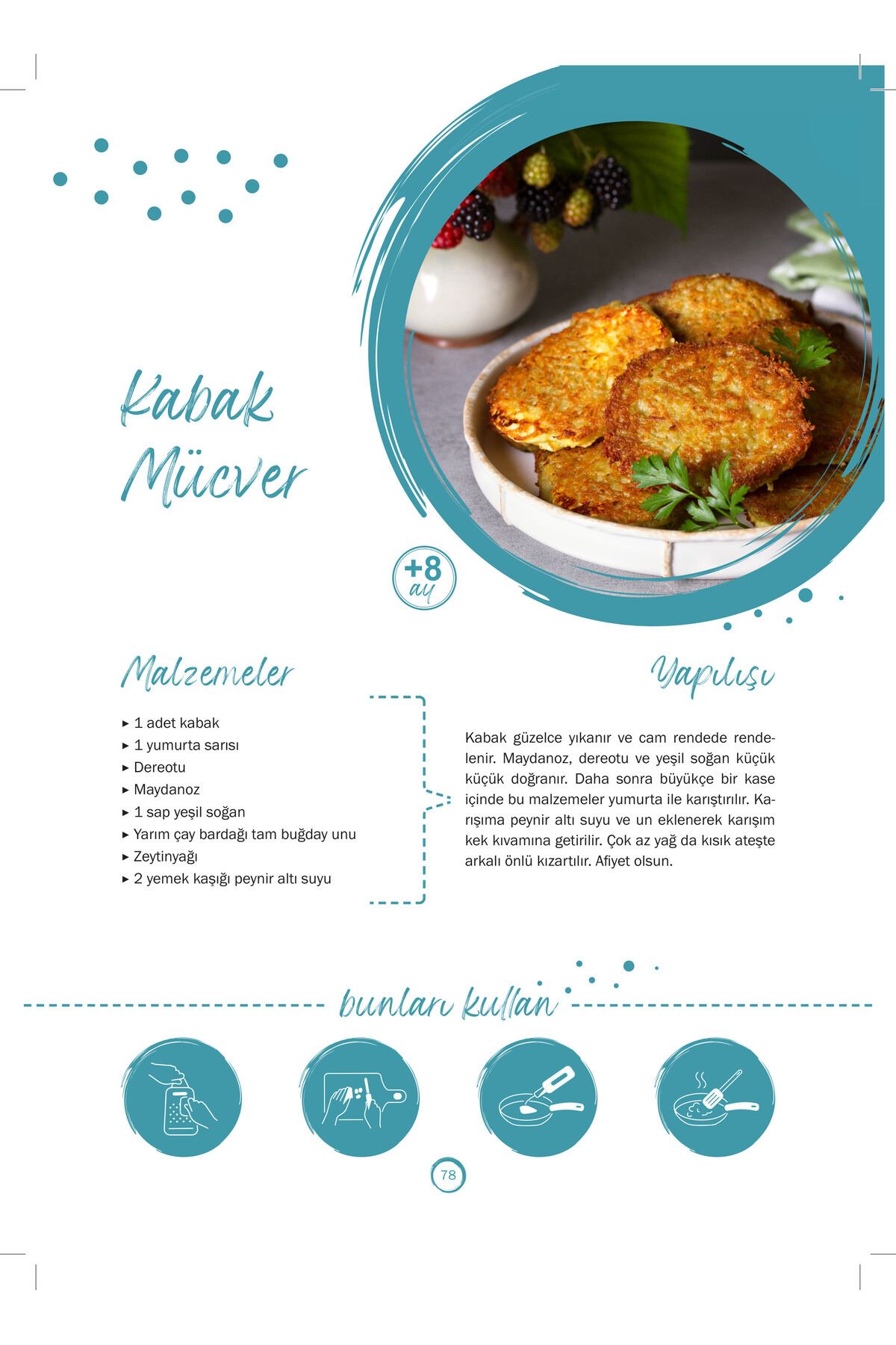 Çılgın Zeka 2’li Bebek Yemek Kitabı Seti Bebek Ek Gıda Tarif Kitabı Seti fotoğrafı 6 (önizleme)