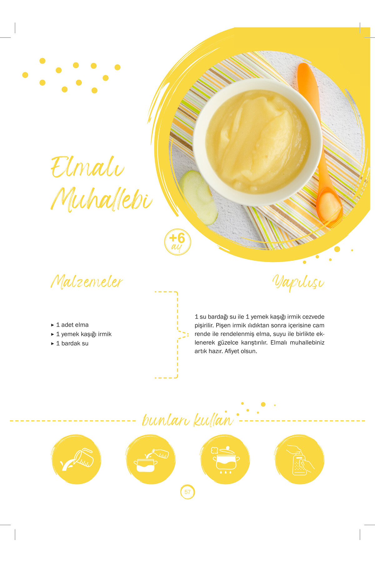 Çılgın Zeka 2’li Bebek Yemek Kitabı Seti Bebek Ek Gıda Tarif Kitabı Seti fotoğrafı 4 (önizleme)