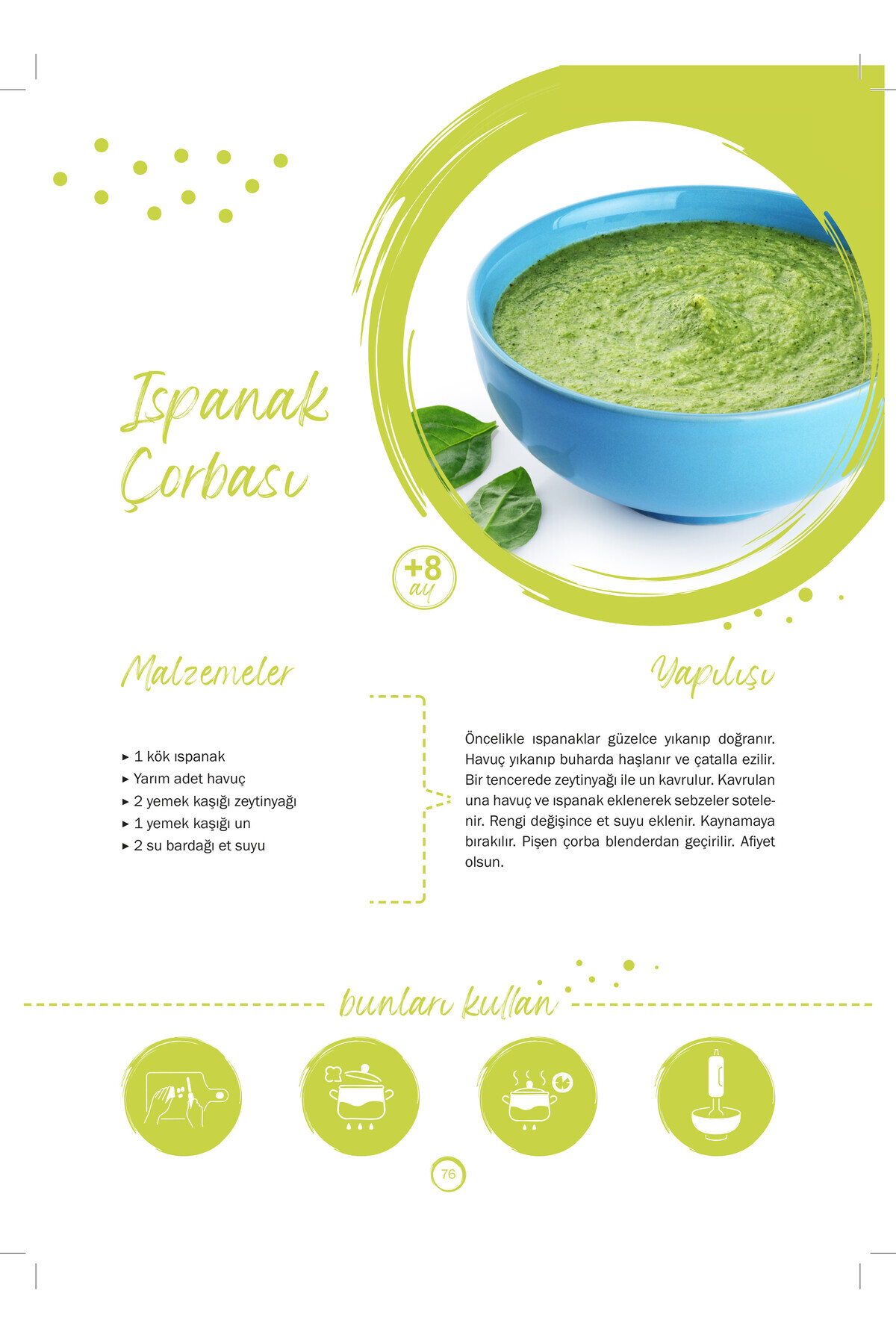 Çılgın Zeka 2’li Bebek Yemek Kitabı Seti Bebek Ek Gıda Tarif Kitabı Seti fotoğrafı 5 (önizleme)