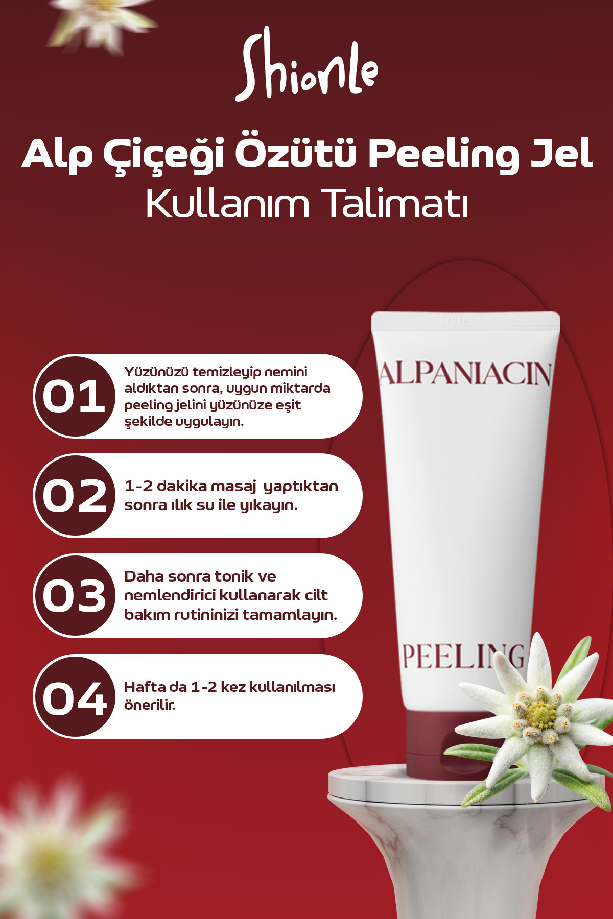 Shionle Derinlemesine Temizleyici ve Cilt Tazeleyici Alp Çiçeği