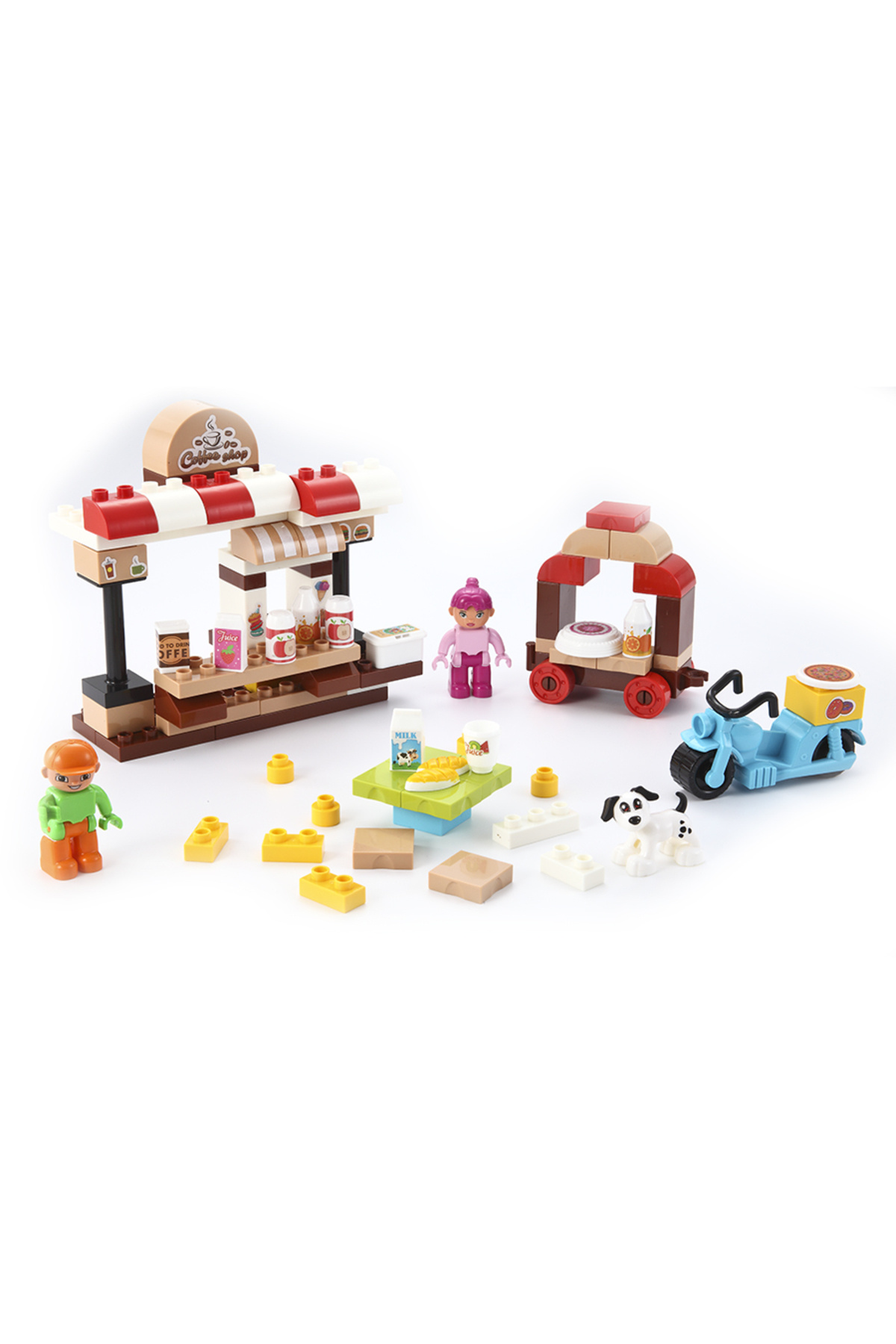 ست ۸۸ تکه بلوکهای ساختنی کودکان شور در کافیشاپ