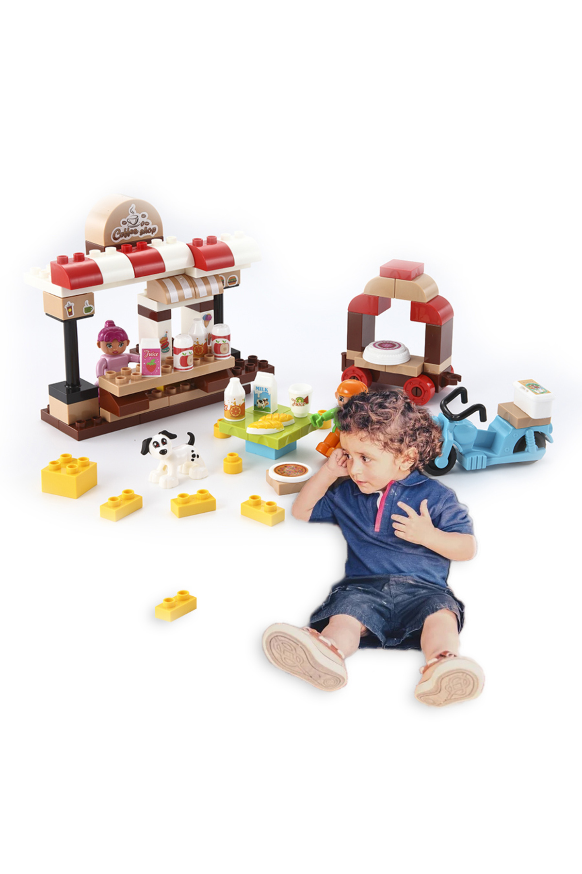 ست ۸۸ تکه بلوکهای ساختنی کودکان شور در کافیشاپ