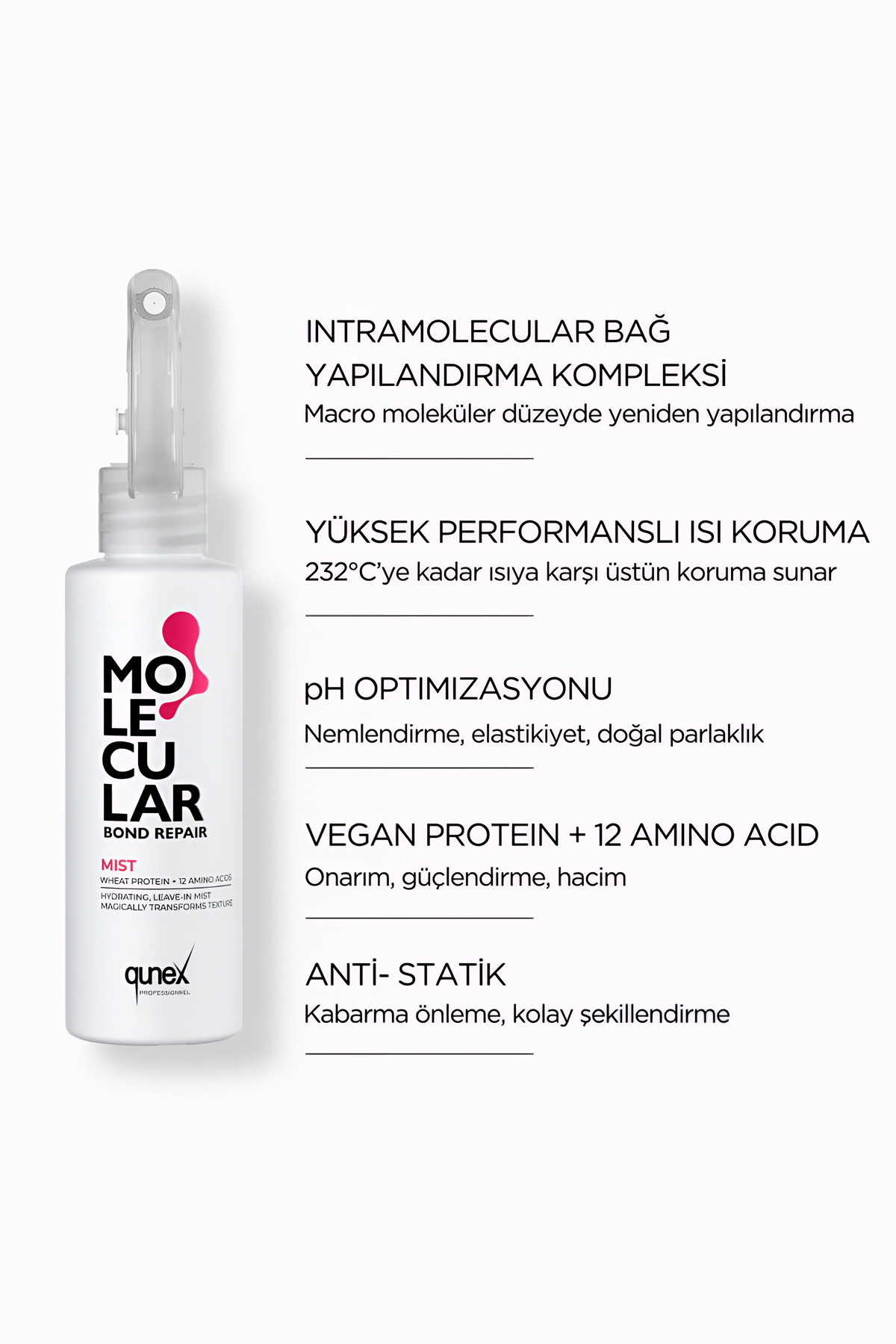 اسپری مو ترمیم کننده و محافظ حرارتی Bond Repair مخصوص موهای آسیب دیده و سوخته ۱۵۰ میلی لیتر — MLC/BR/MIST150 — تصویر 3 از 6