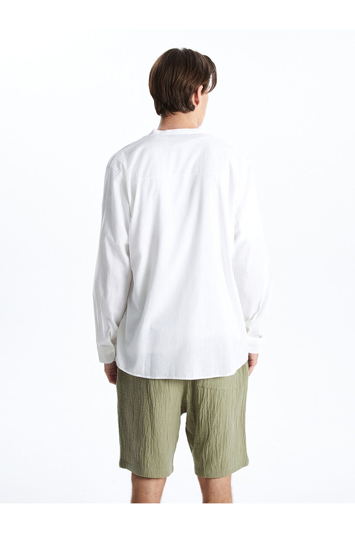 LC Waikiki-Чоловічий гольф з попліну з довгим рукавом Regular Fit 5