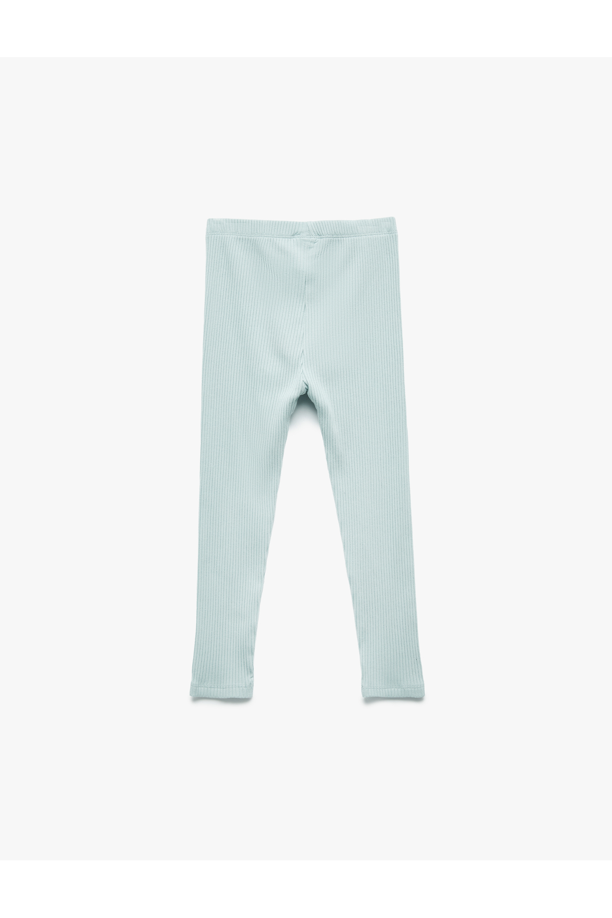 Koton Pamuklu Beli Lastikli Ribanalı Basic Uzun Tayt fotoğrafı 2 (önizleme)