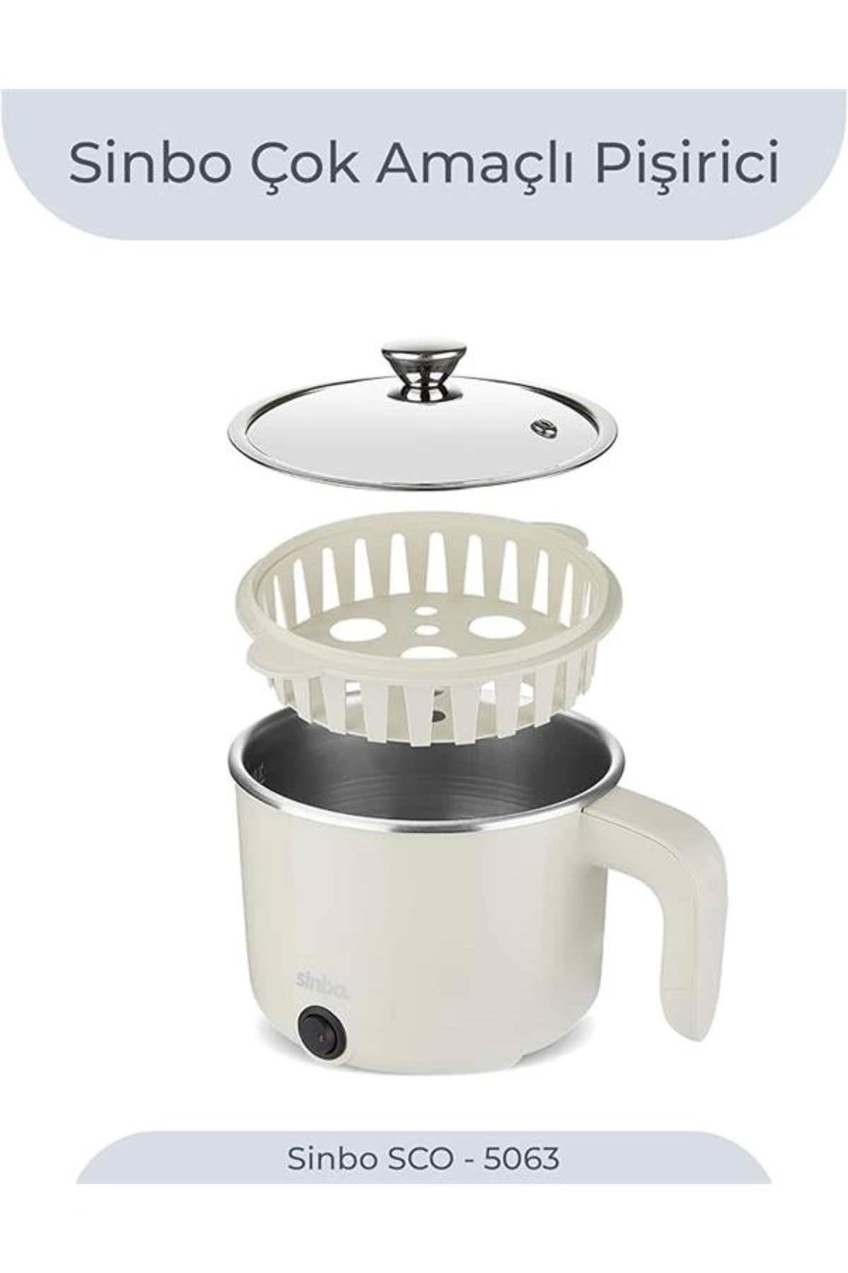 AyrStore SCO-5063 Çok Fonksiyonlu Buharlı Pişirici – 1 Litre Kapasite, Paslanmaz Gizli Rezistans fotoğrafı 7 (önizleme)