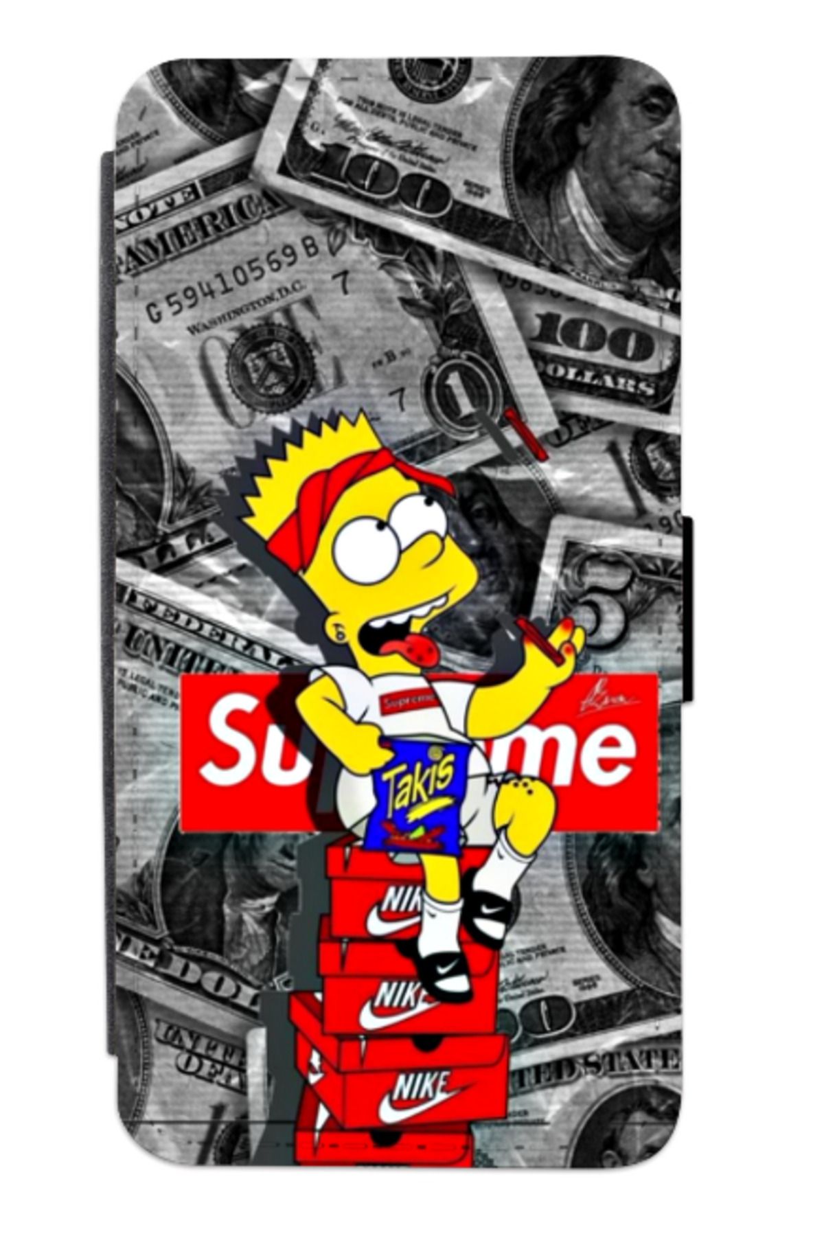 Atlas-Personalized Samsung Galaxy A51 book case, Bart Simpsons Supreme, multicolor, S2D1M019 1