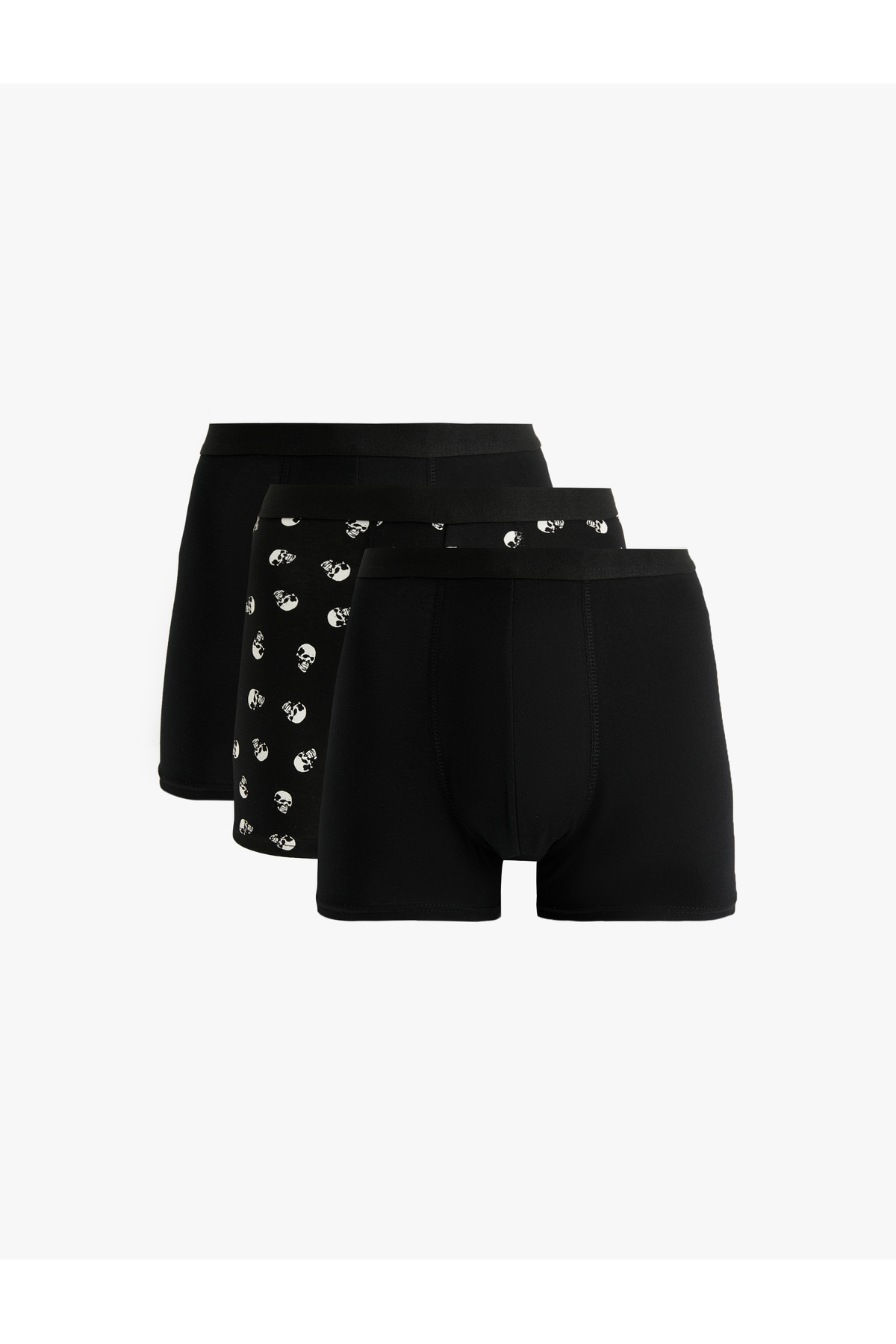 ست باکسر 3 تکه طرح دار جمجمه نخی Koton