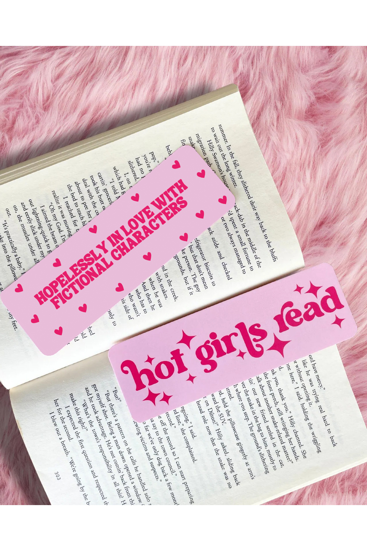 Pankart Evi Hot Girls Read 2'li Kitap Ayracı Seti - JUST GIRL