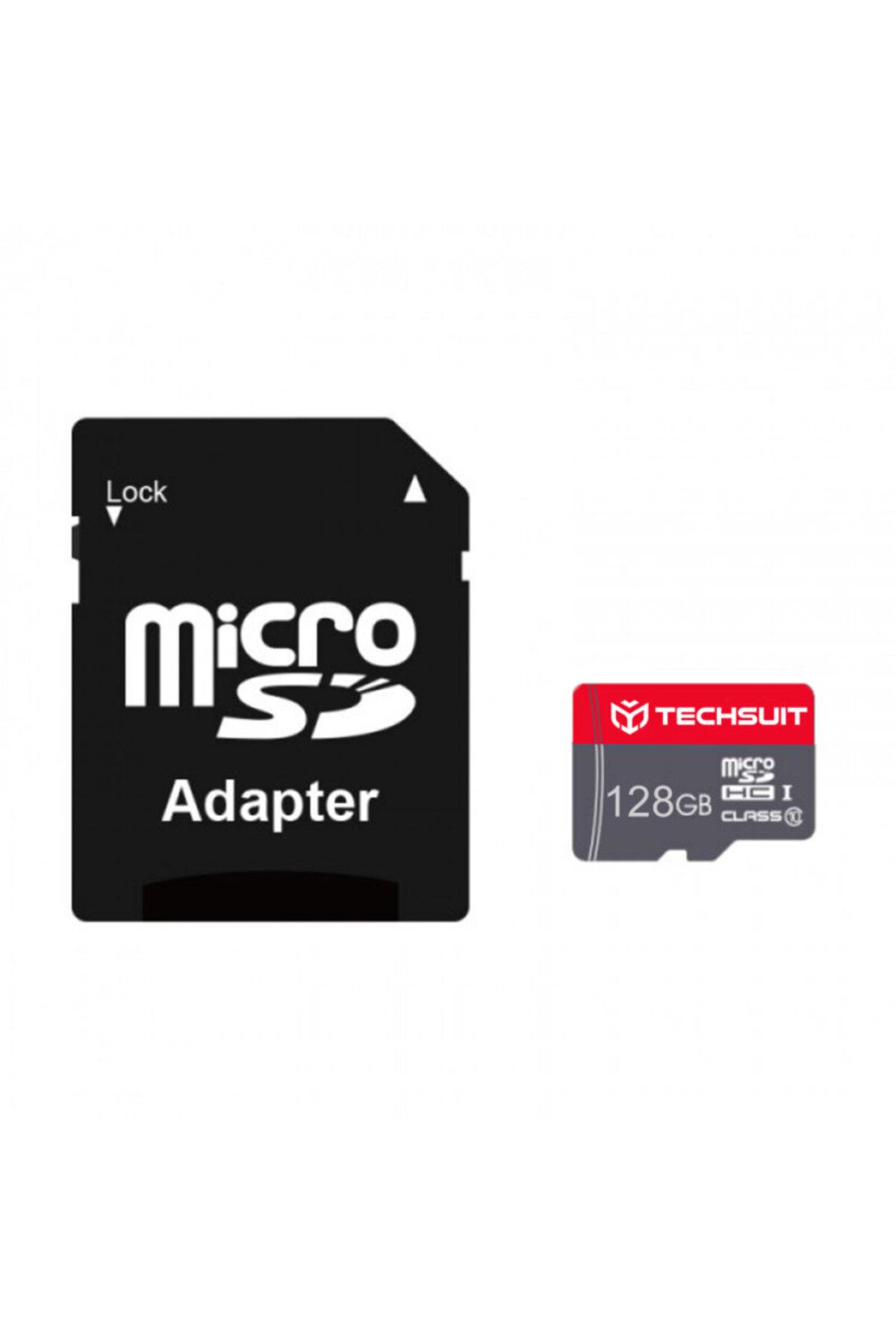 Techsuit-Card memory 32GB MicroSDHC + adapter THCM 26, red 1