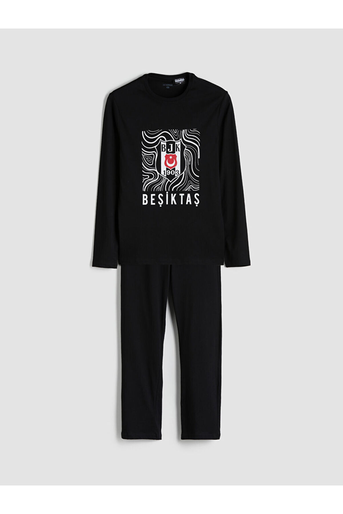 LC Waikiki-Sparkling Selections from Shining Store |   Standard Mold Printed Men's Fan Pajama Set 1