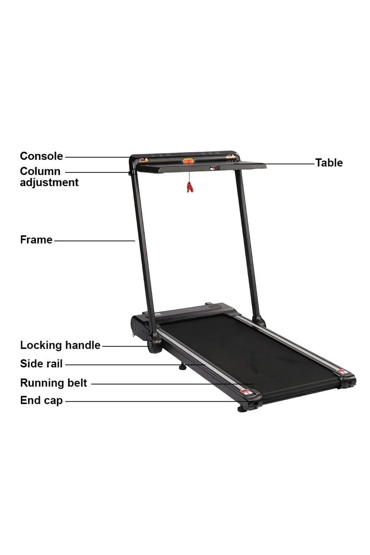 سير جري 2 في 1 قابل للطي بقوة 2.5 حصان – يتحمل حتى 120 كجم ,مساحة جري مميزة 105*44 سم - موديل 8300